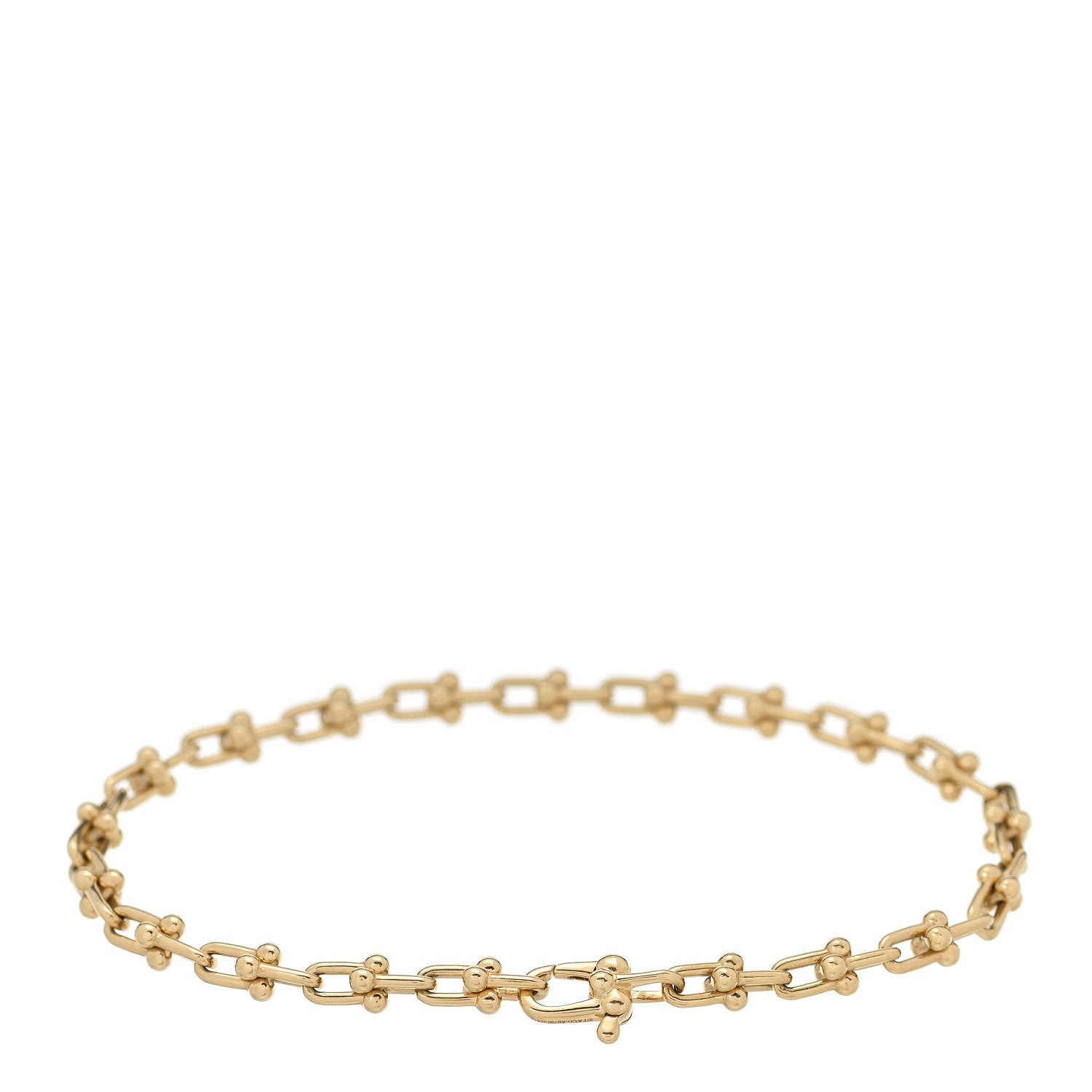 Tiffany 18K Yellow Gold Micro HardWear Link Bracelet 2 of 4