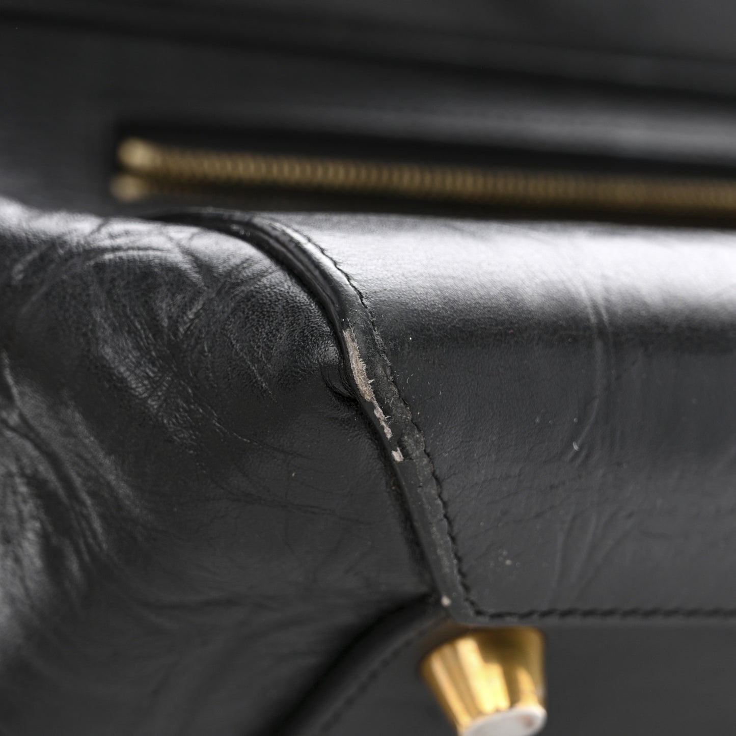 Calfskin Crocodile Embossed Small Belt Bag Black