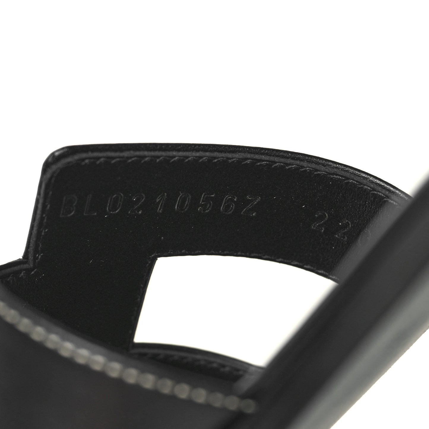 Box Calfskin Oran Sandals 38 Black