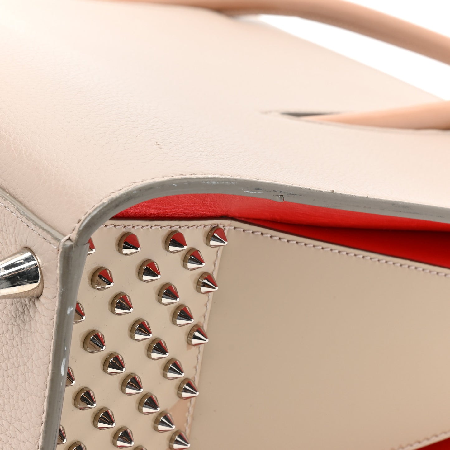 Calfskin Patent Studded Large Paloma Cashmere