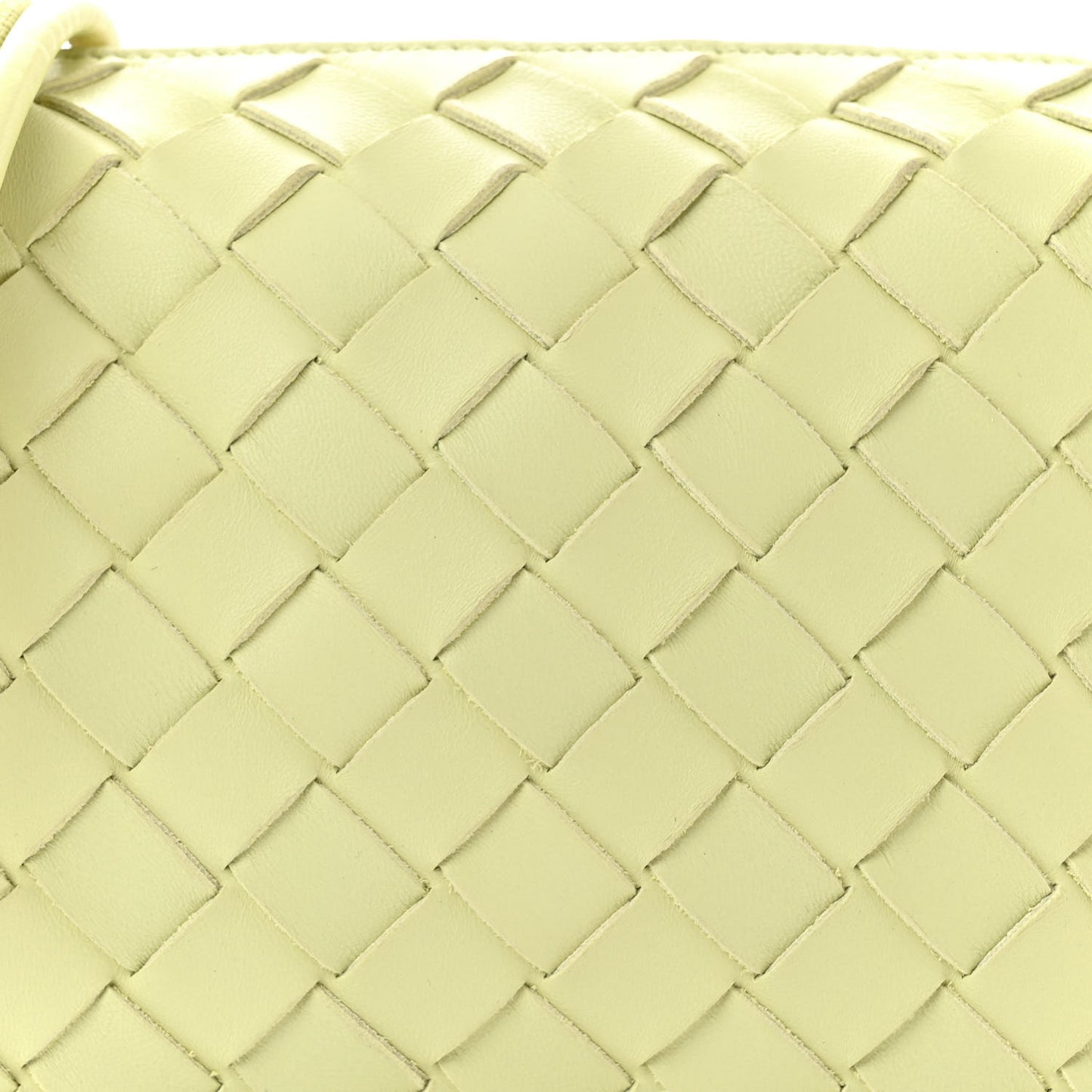 Nappa Intrecciato Mini Loop Camera Bag Lemon Washed