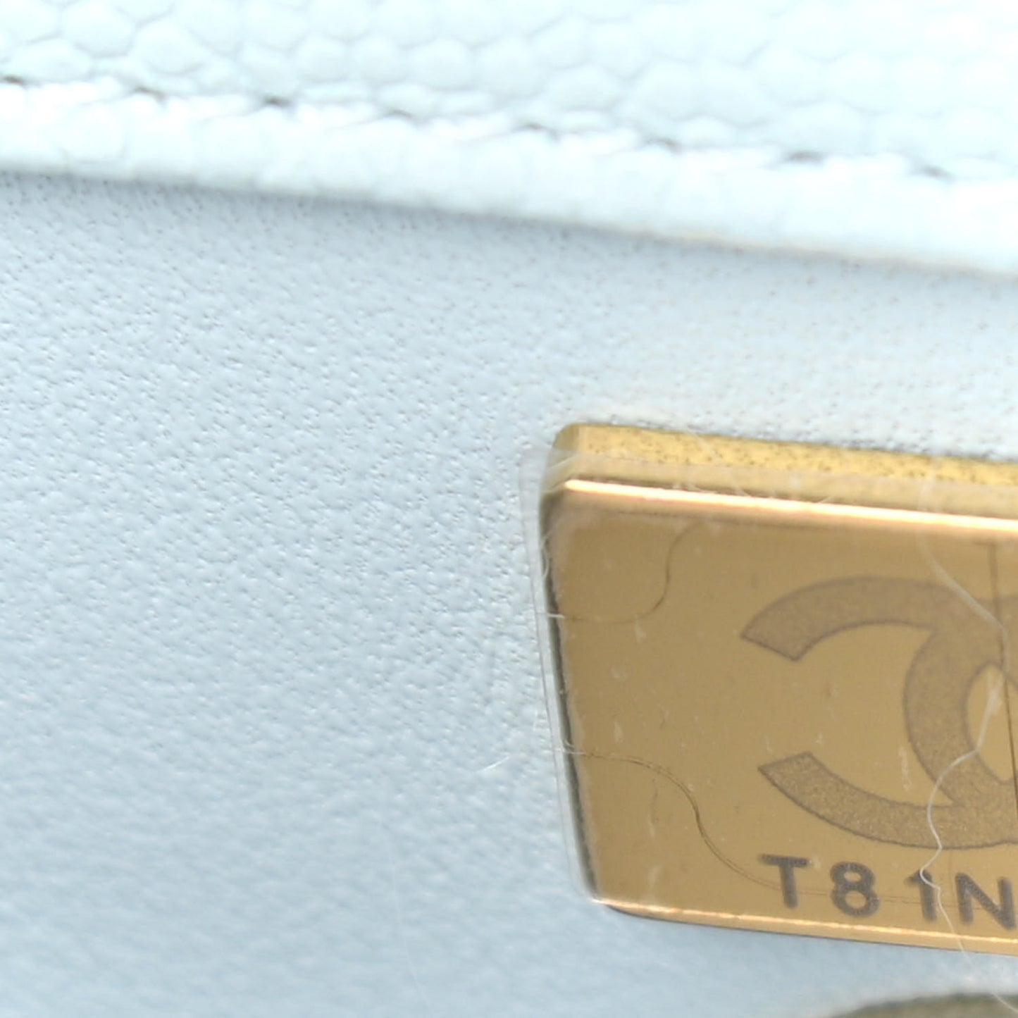 Caviar Quilted Mini Coco Handle Flap Light Blue