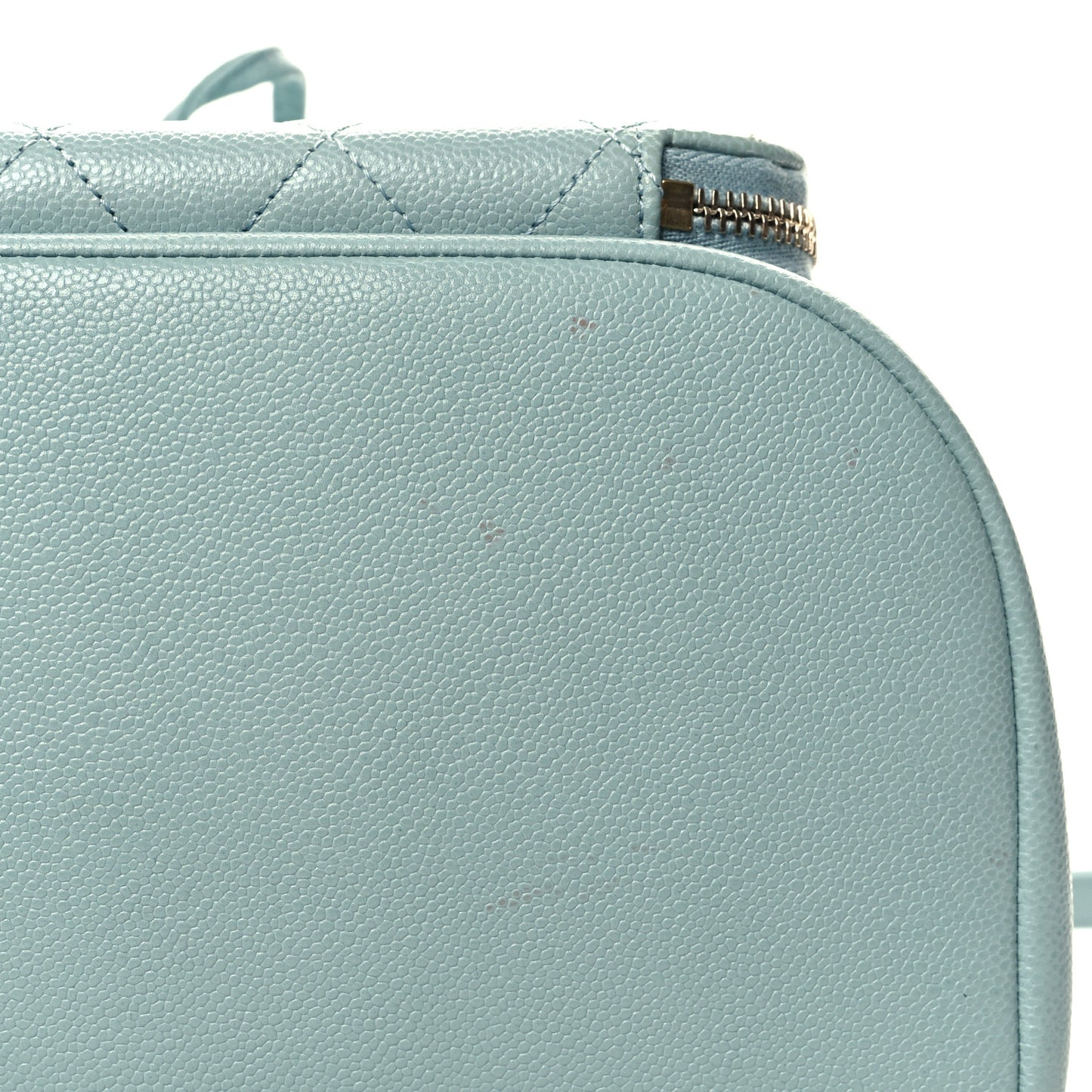Caviar Quilted Business Affinity Backpack Light Blue