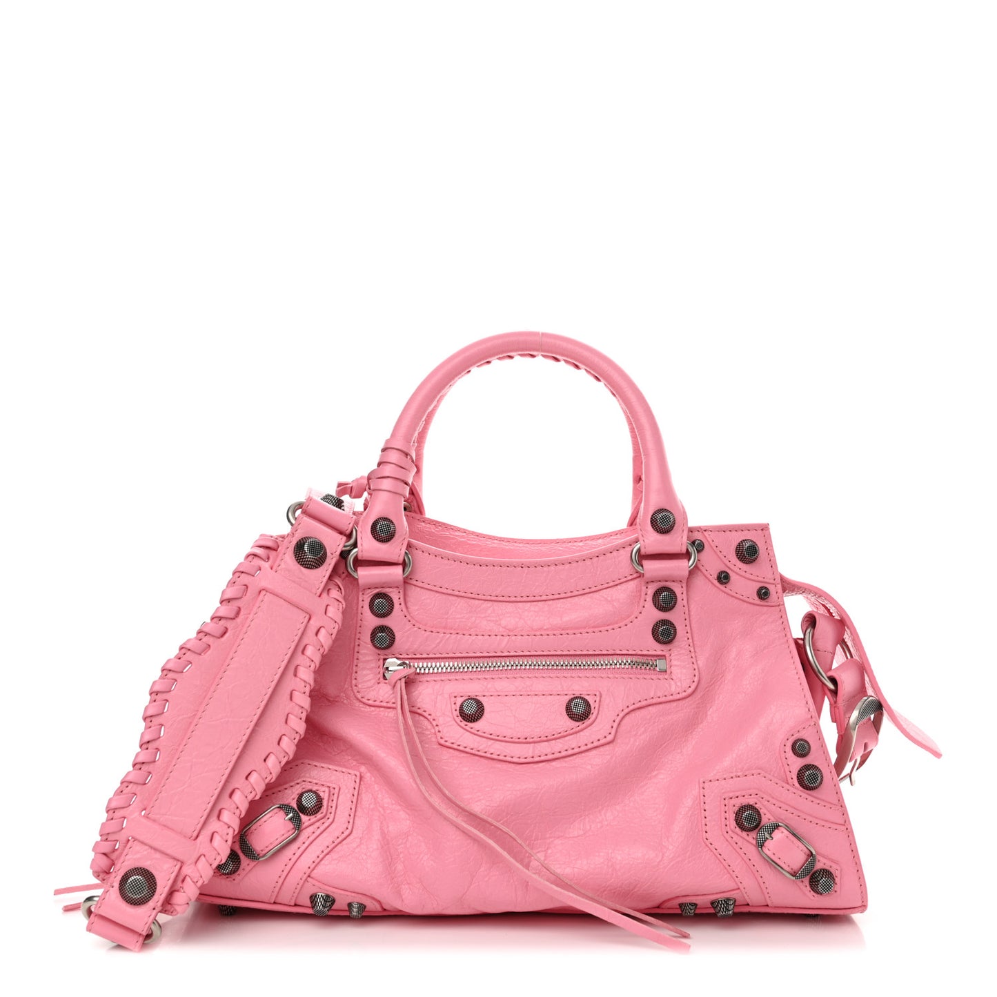 Agneau Arena Small Neo Cagole City Handbag Sweet Pink