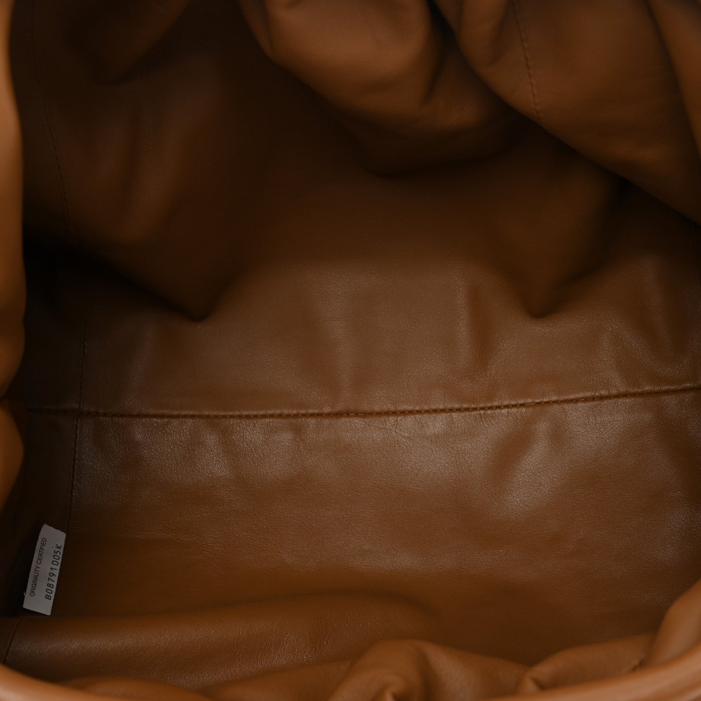 Smooth Butter Calf The Pouch Oversized Clutch Teak