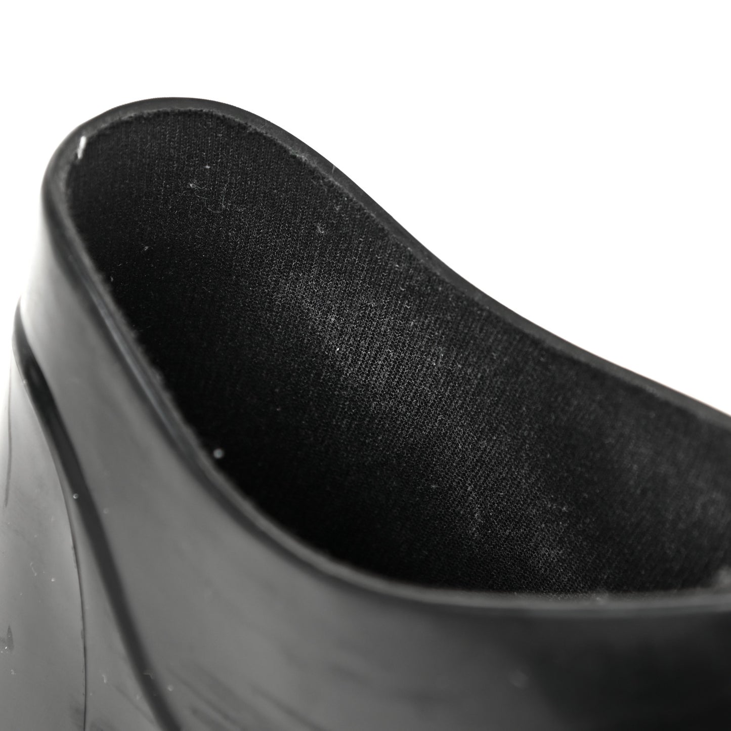 Rubber Shine Ankle Boots 38 Black