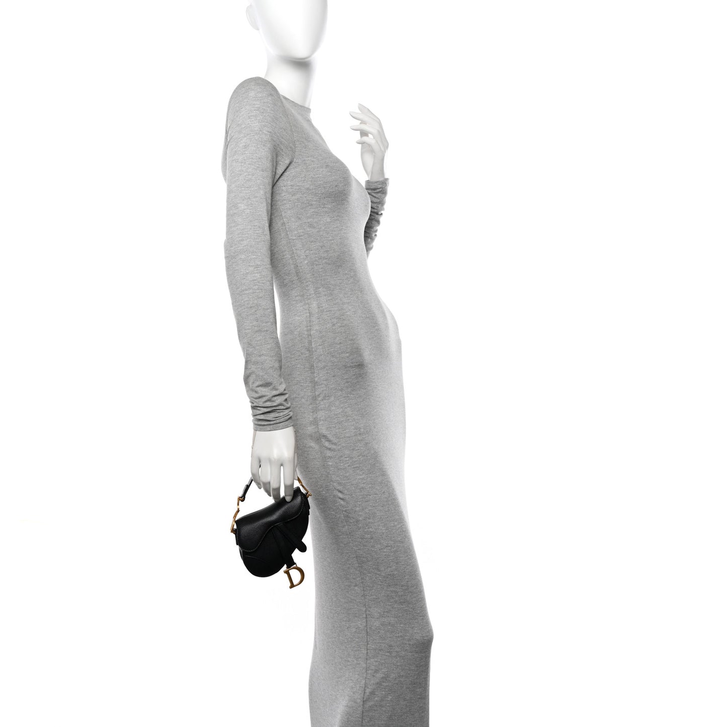 Goatskin Micro Saddle Bag Black