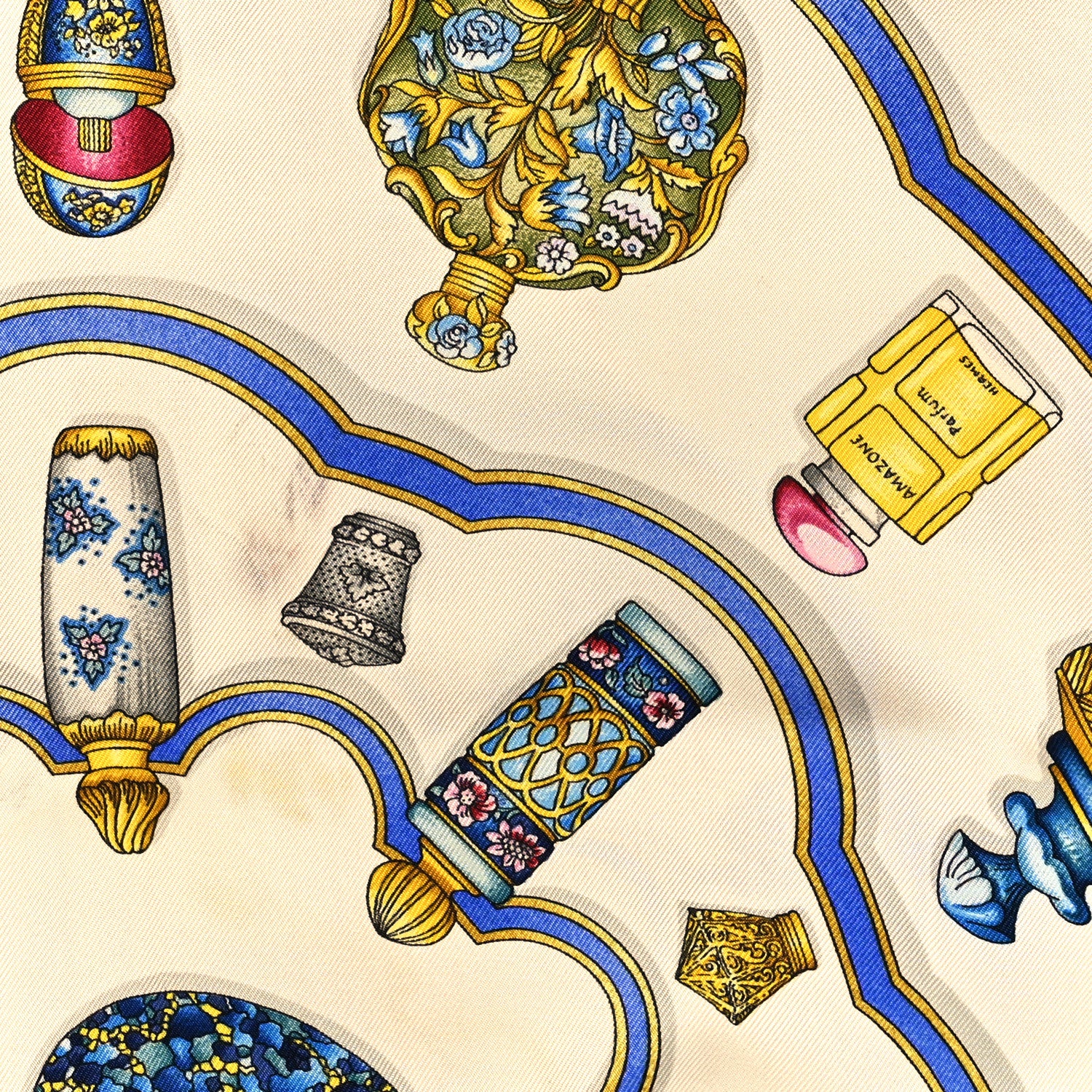 Hermes Silk Qu Importe Le Flacon Scarf 90 4 of 4