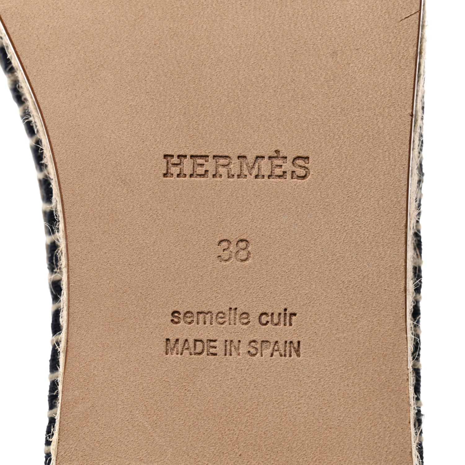 Hermes Denim Womens Guapa Espadrilles 38 Bleu Brut 6 of 8