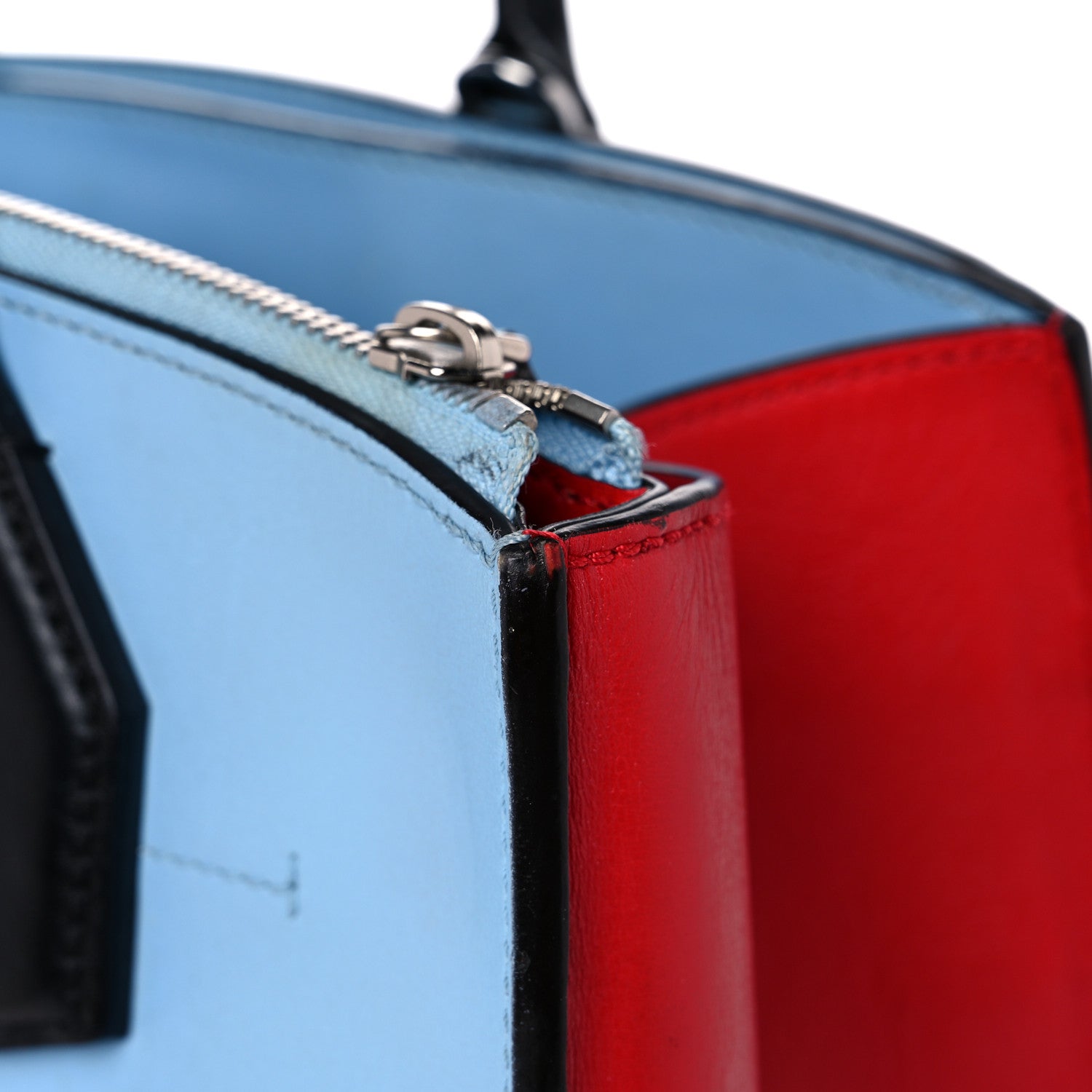 Louis Vuitton Calfskin City Steamer MM Rouge Blue 20 of 22