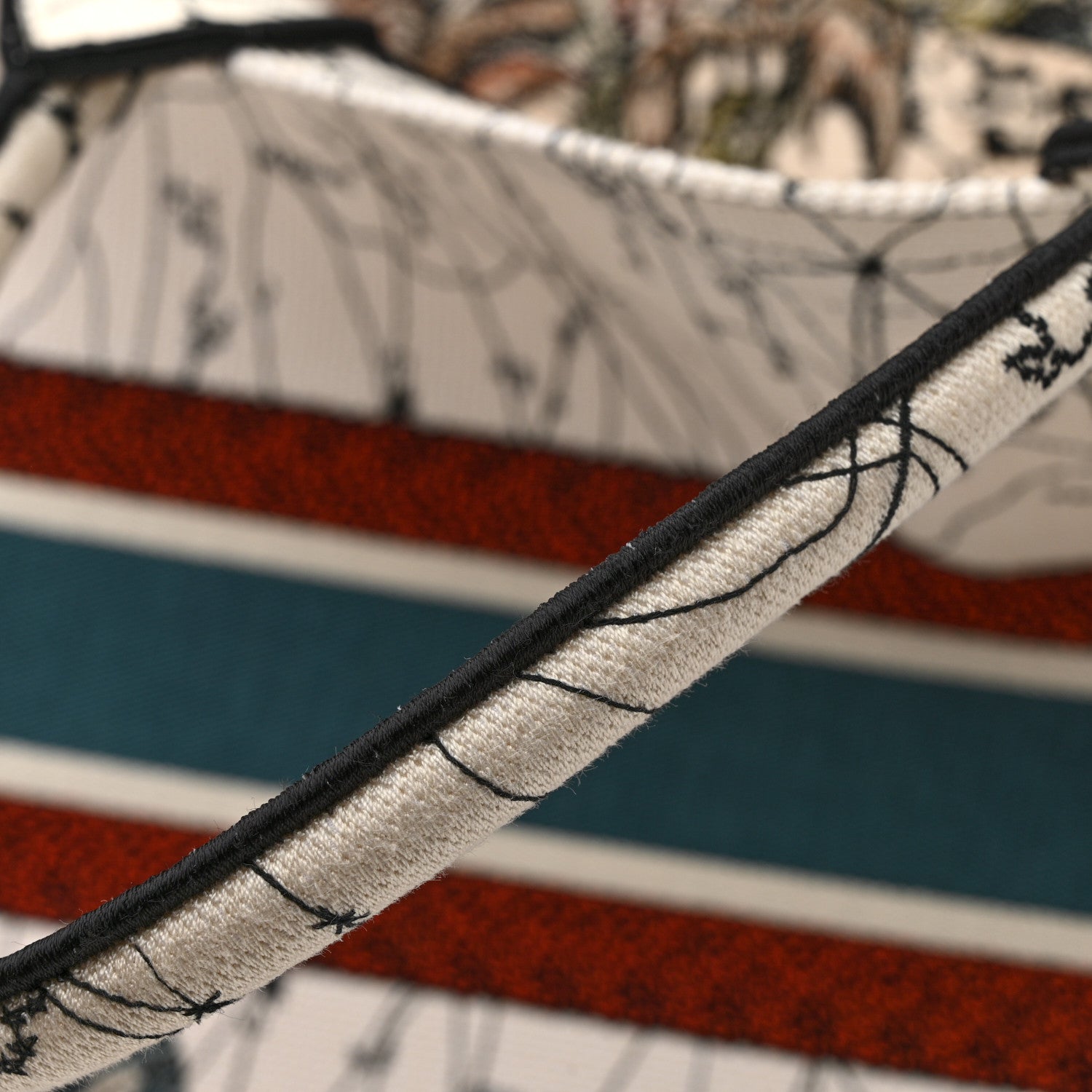 Christian Dior Canvas Embroidered Large Zodiac Book Tote Latte Multicolor 17 of 17