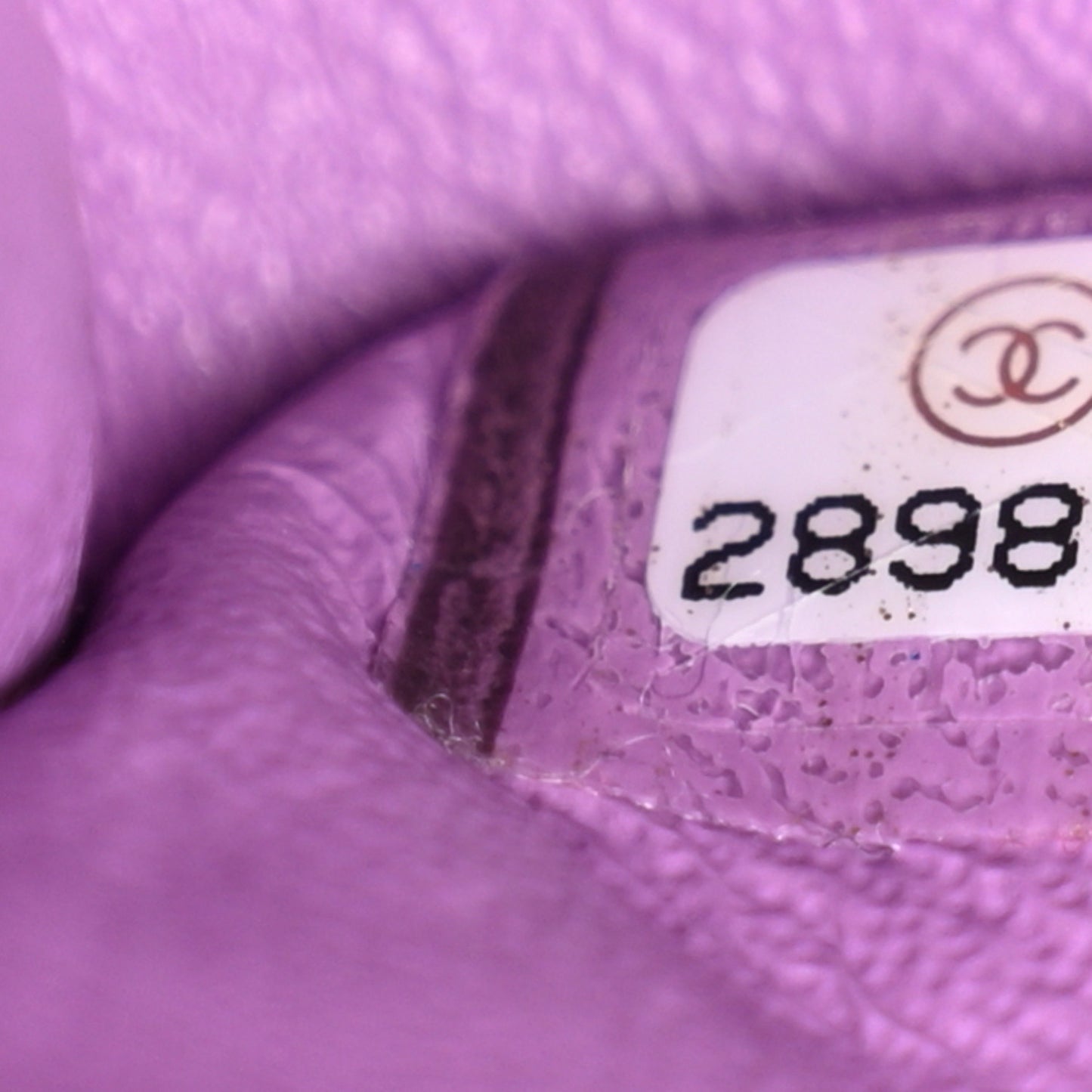 Patent Calfskin Quilted Medium Double Flap Purple
