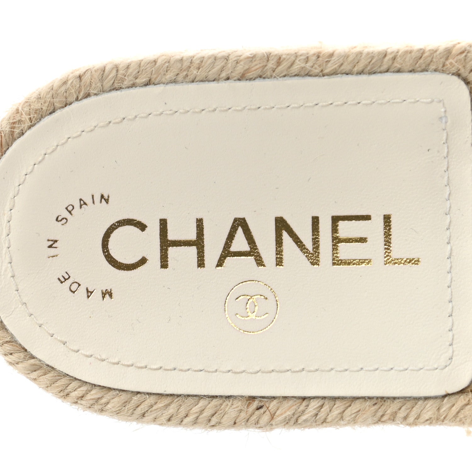 Chanel Tweed Grosgrain CC Mule Slide 38 White Black 7 of 8