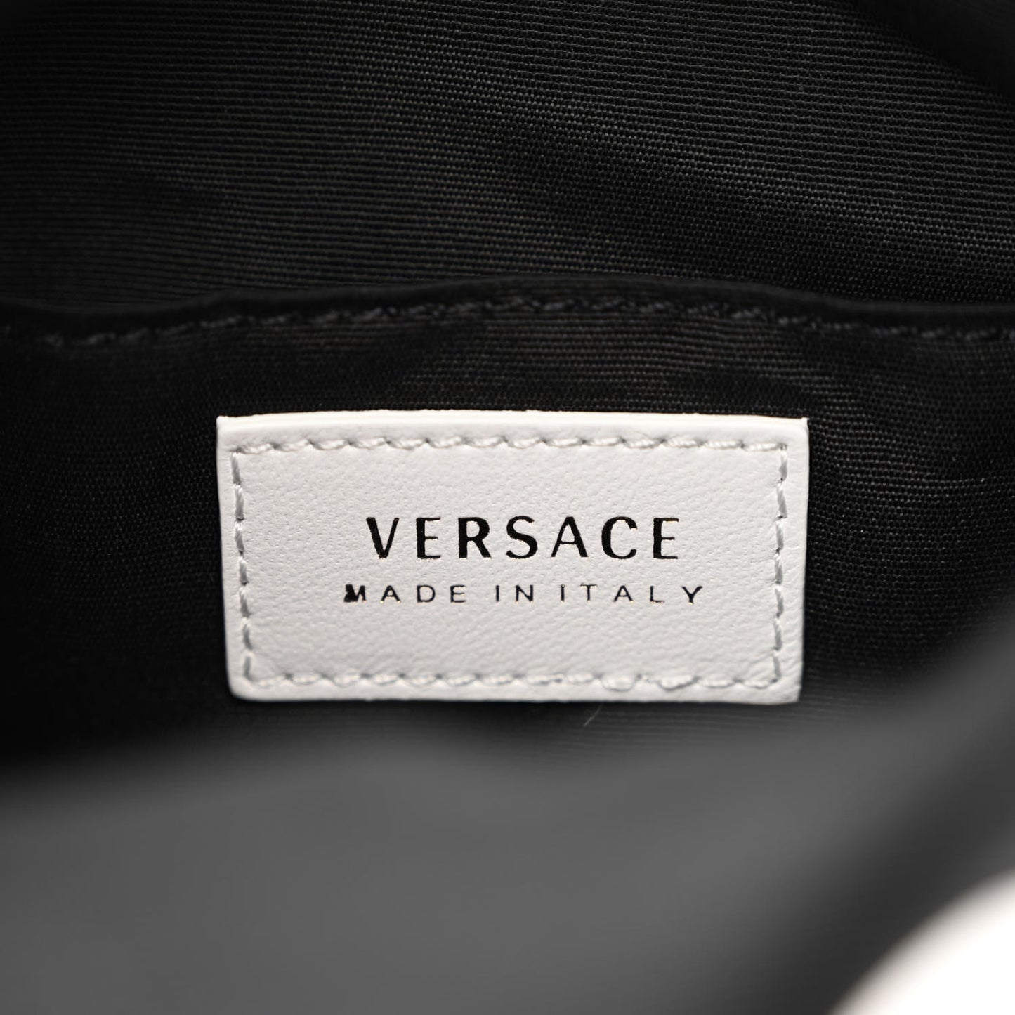 Nappa Quilted Medusa Bucket Bag White
