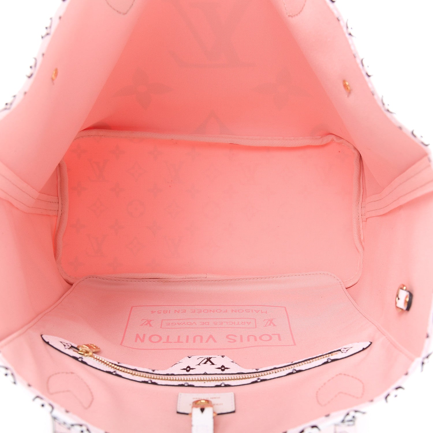 Louis Vuitton Monogram Giant Neverfull MM Rouge 5 of 13