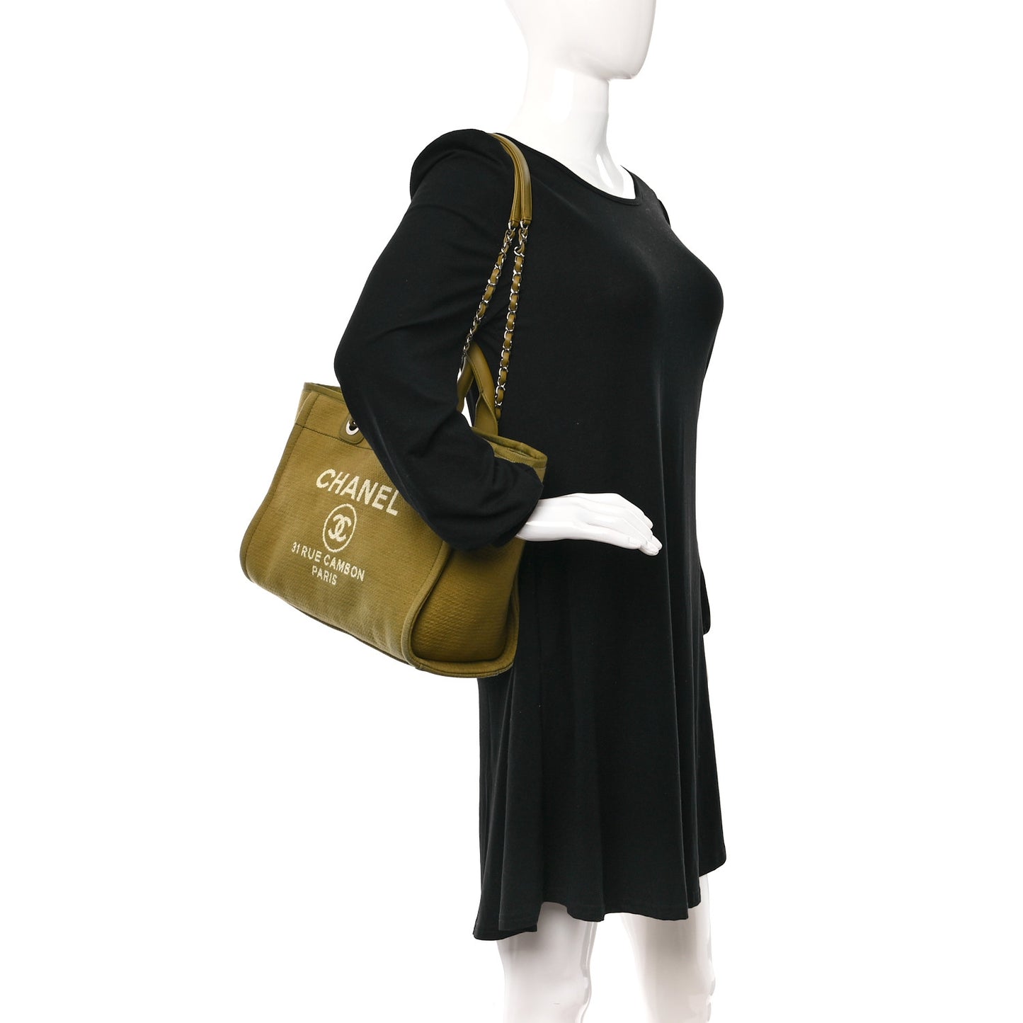 Mixed Fibers Small Deauville Tote Green