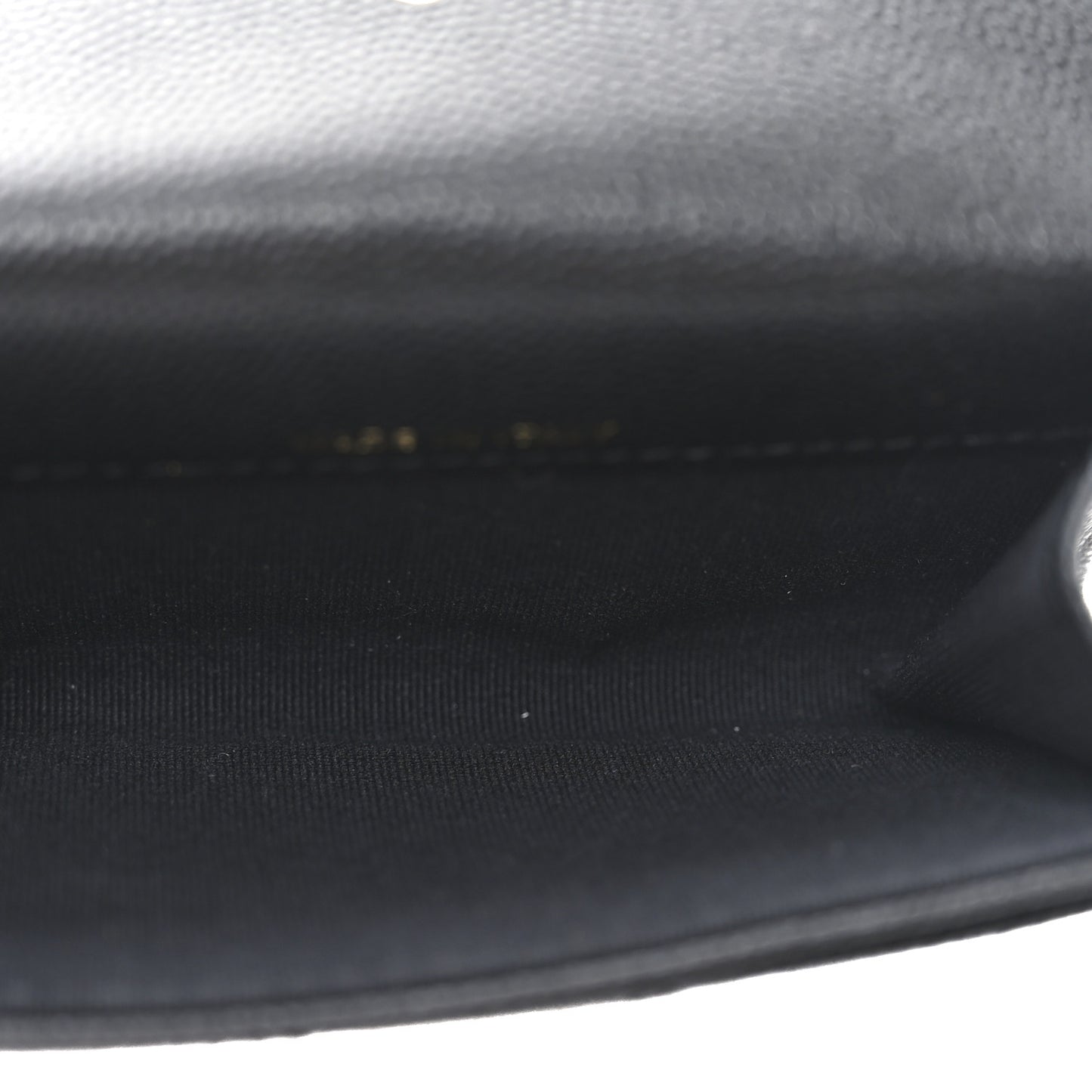 Caviar Quilted Boy Flap Card Holder Black