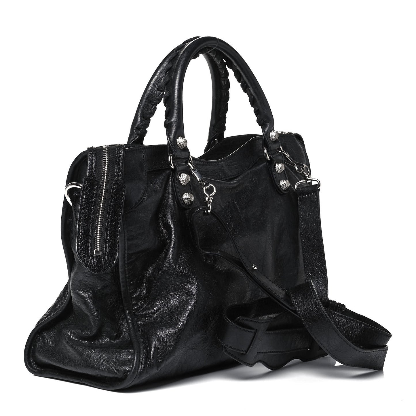 Agneau Giant 12 Silver Hardware City Black