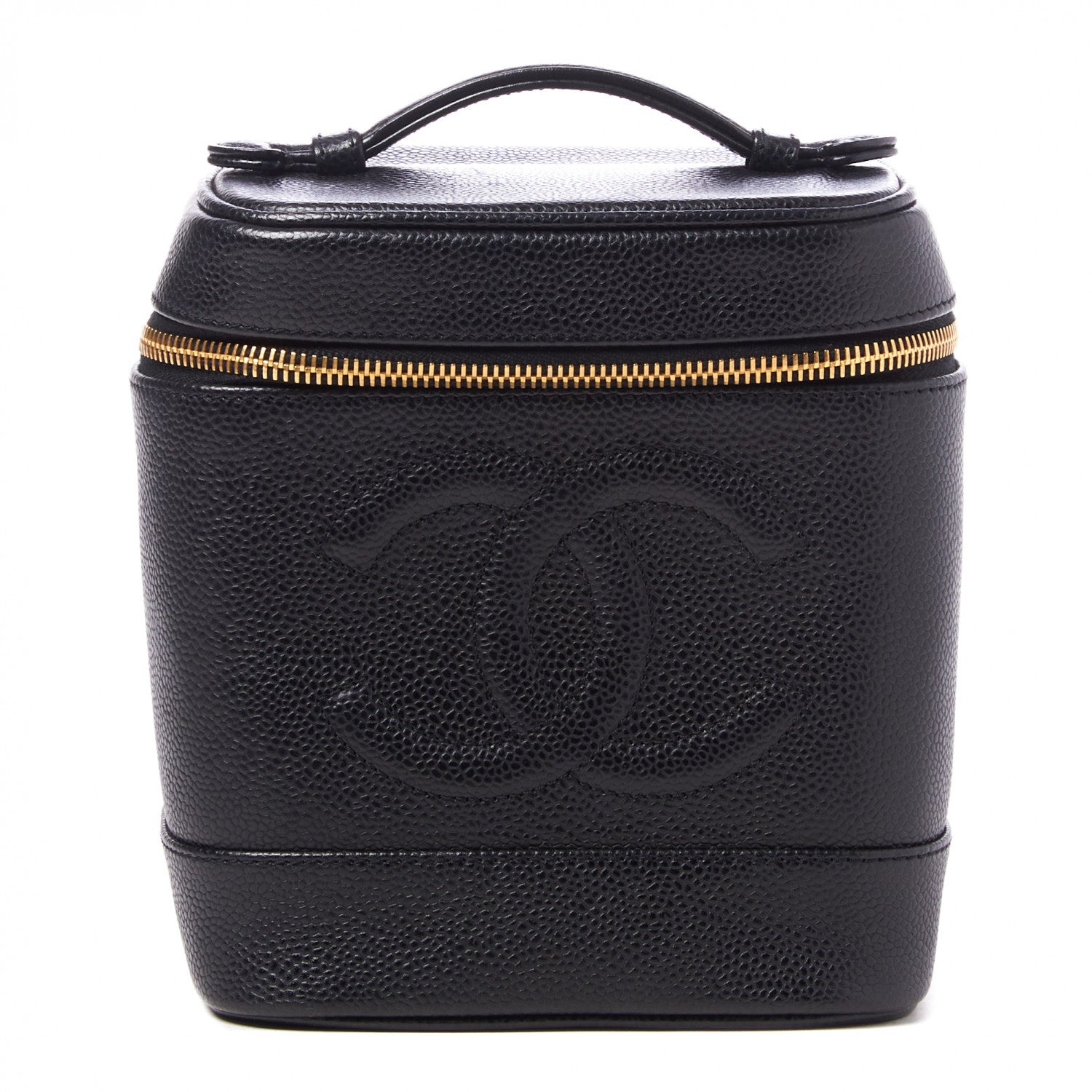 Chanel Caviar Cosmetic Vanity Bag Black 1 of 10