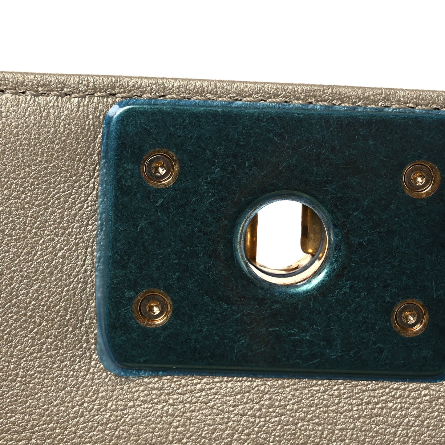 Metallic Lambskin Medium Golden CC Boy Flap Dark Gold