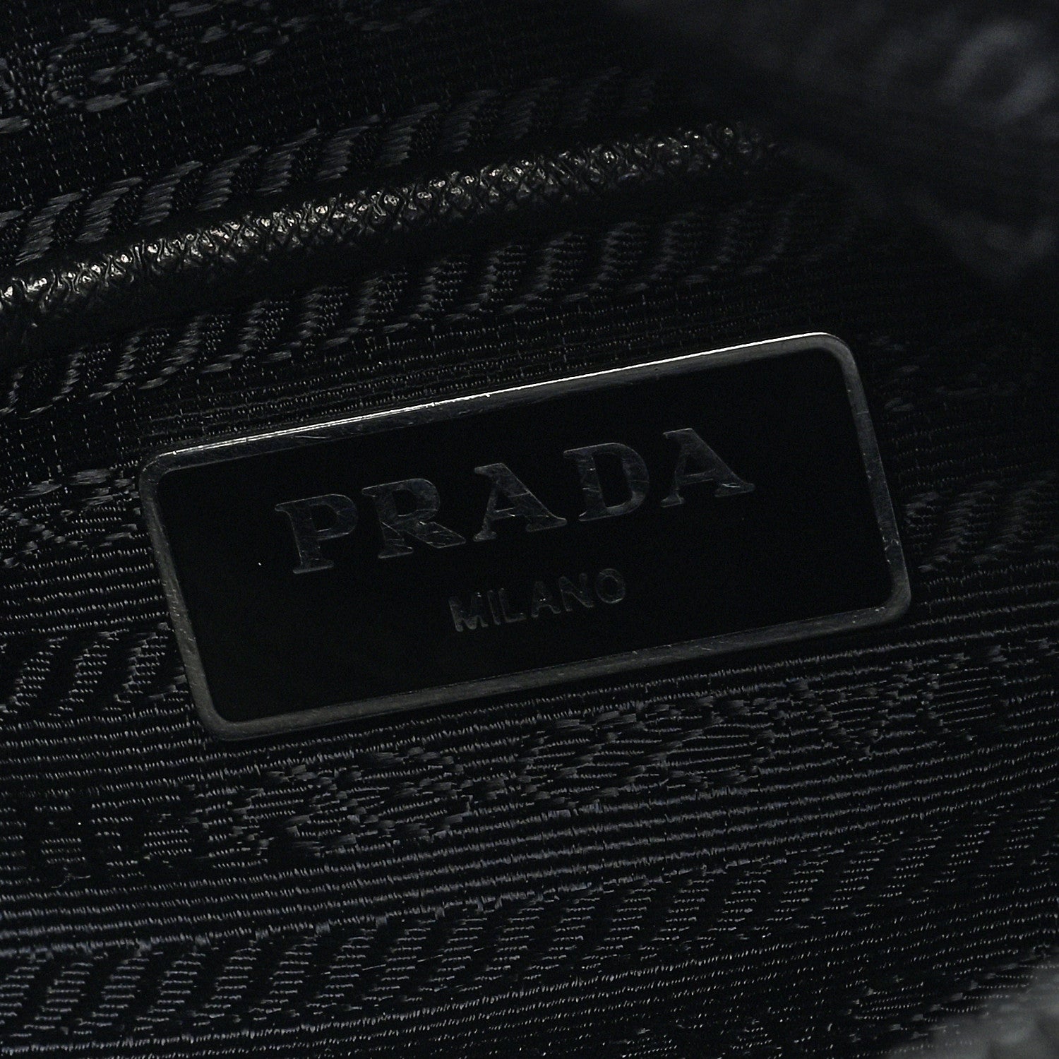 Prada Nylon Saffiano Flat Messenger Bag Black 6 of 9