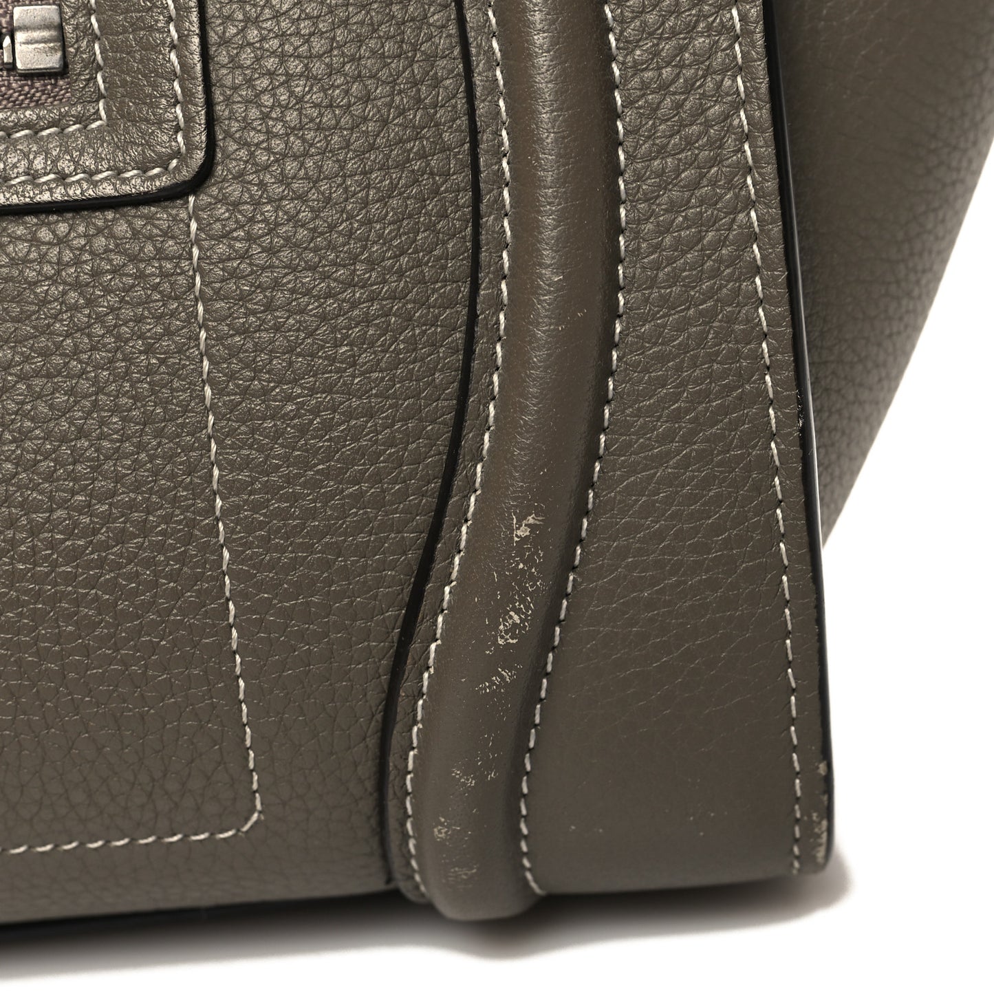 Drummed Calfskin Micro Luggage Souris