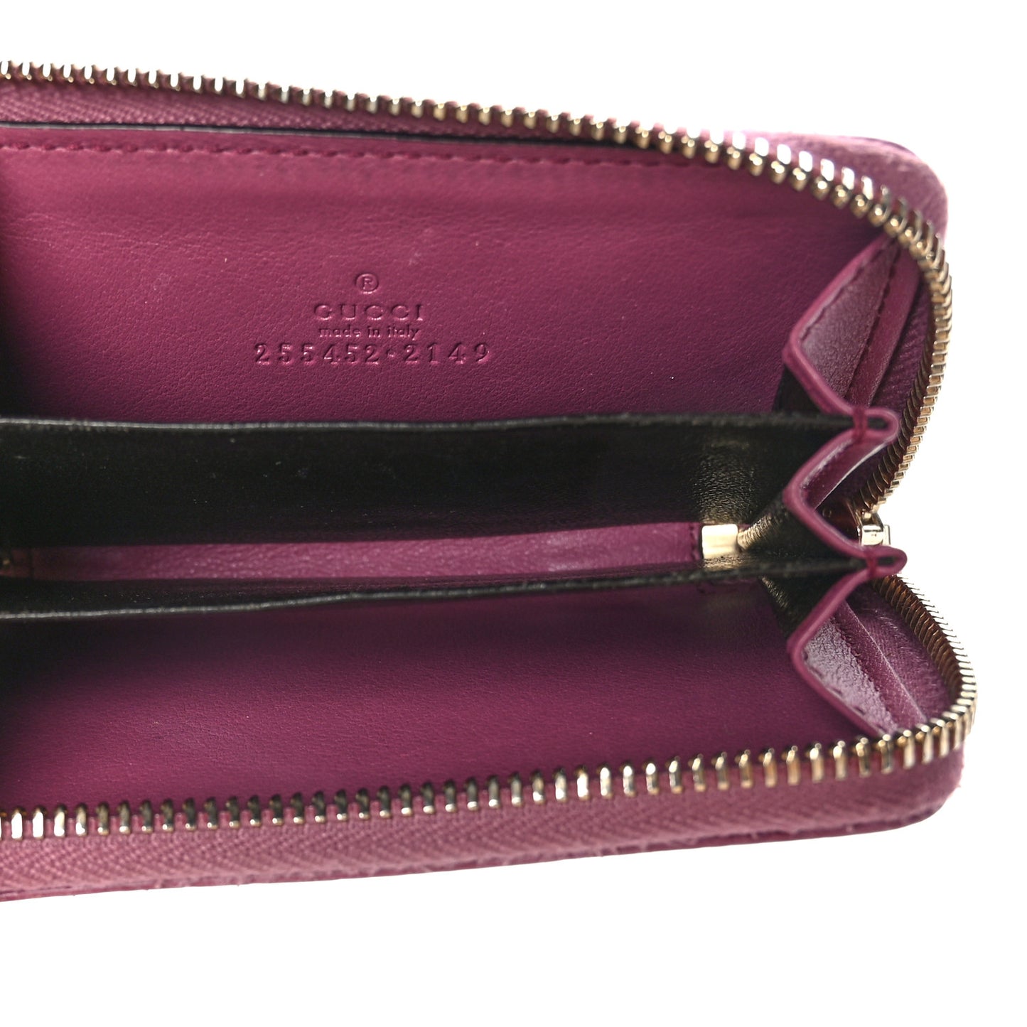 Microguccissima Zip Around Card Case Peonia Flower