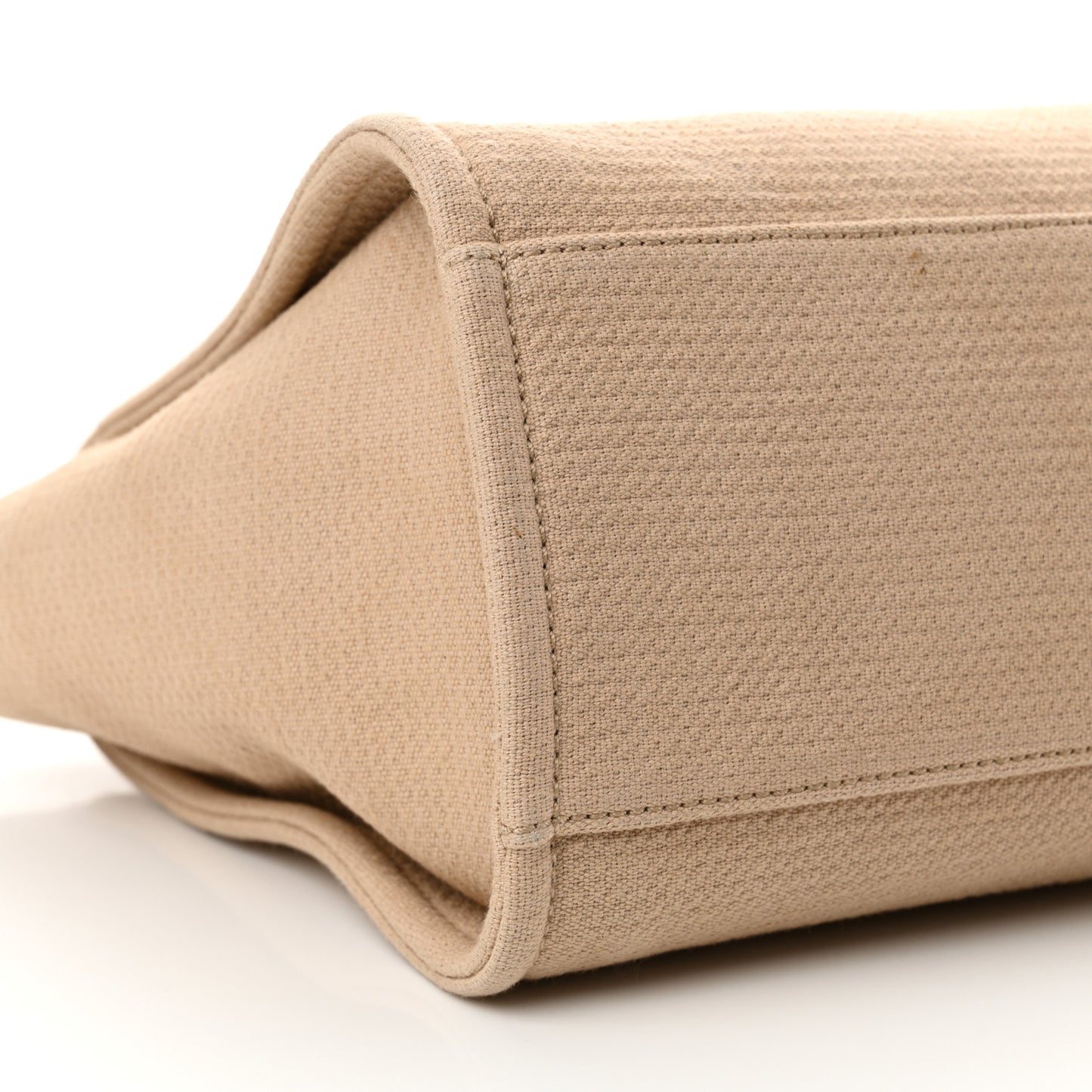 Mixed Fibers Small Deauville Tote Beige