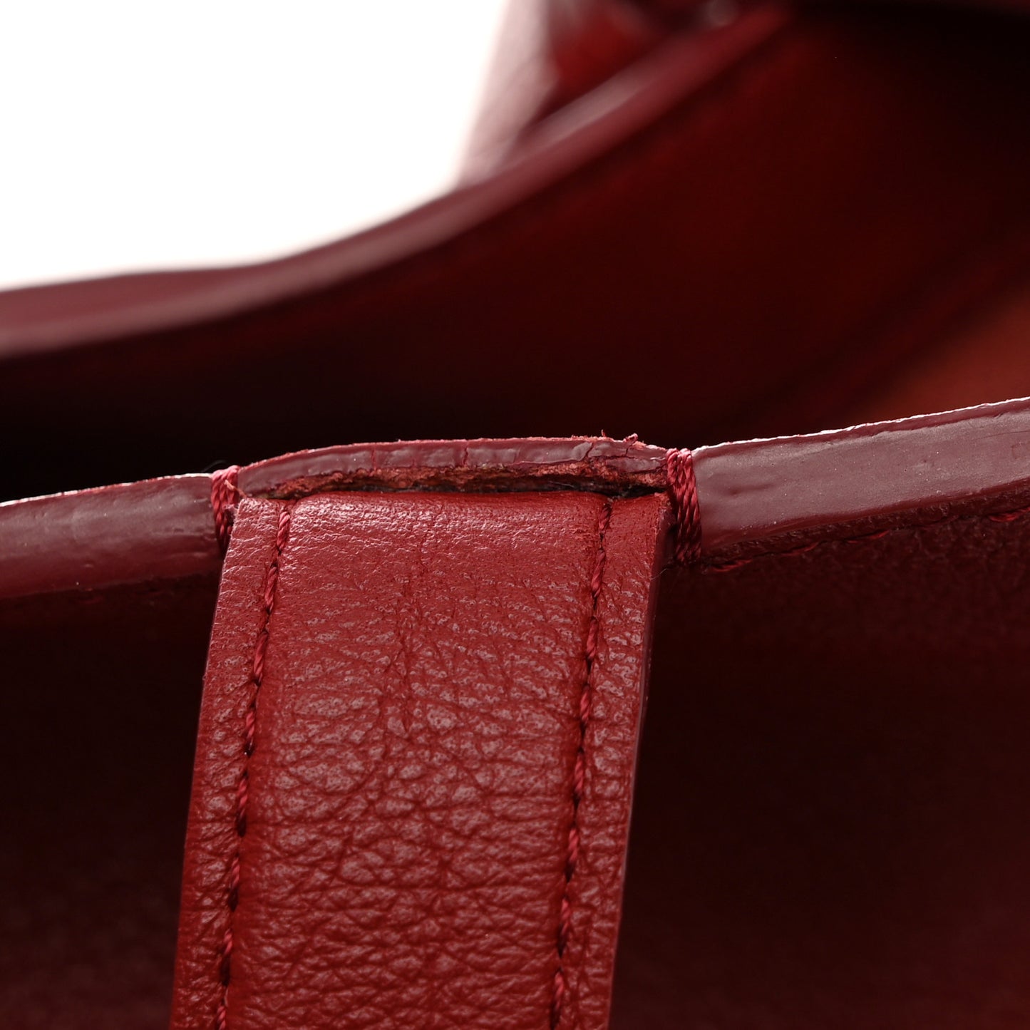Grained Calfskin Le Pin Tote Red