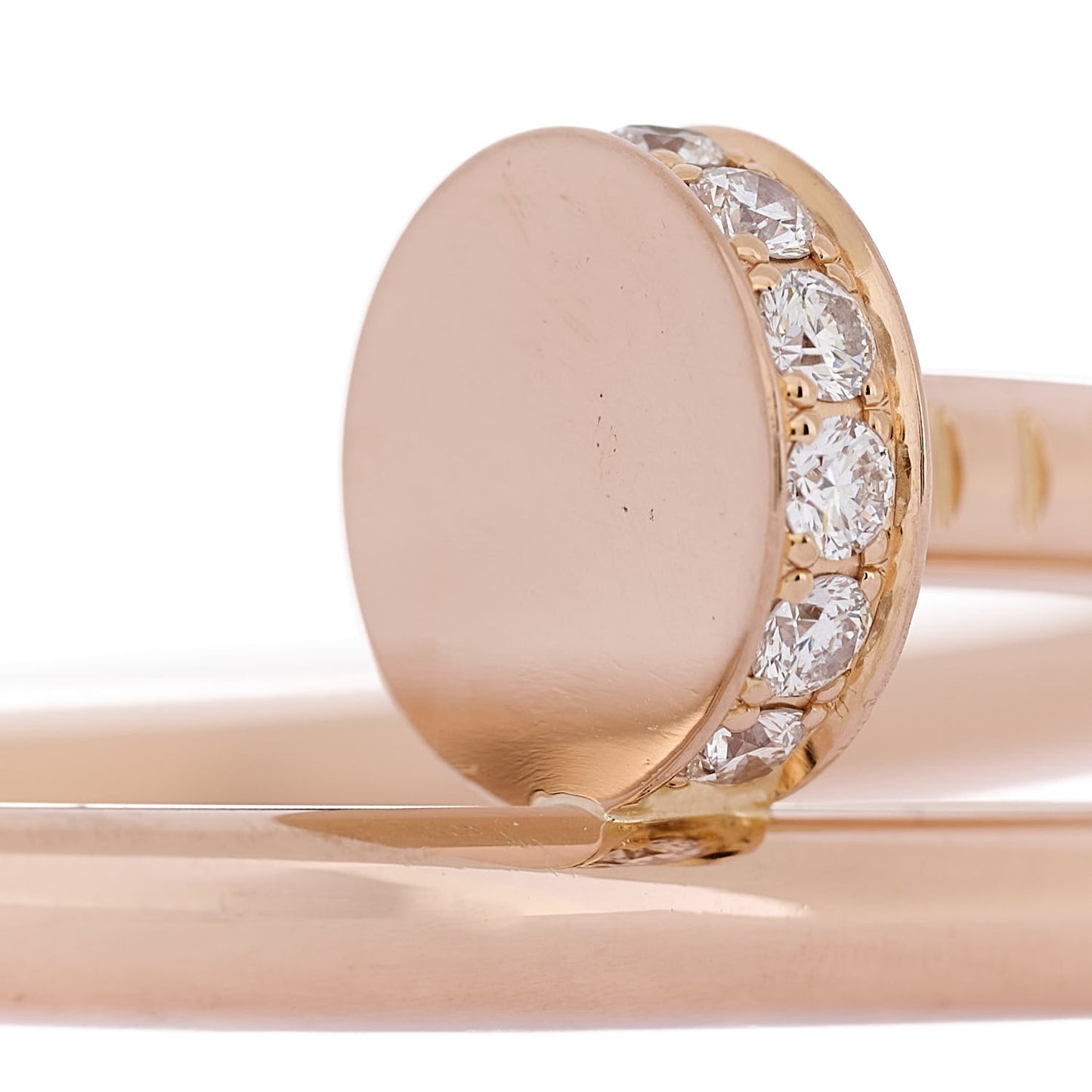 18K Pink Gold Diamond Juste Un Clou Bracelet 15