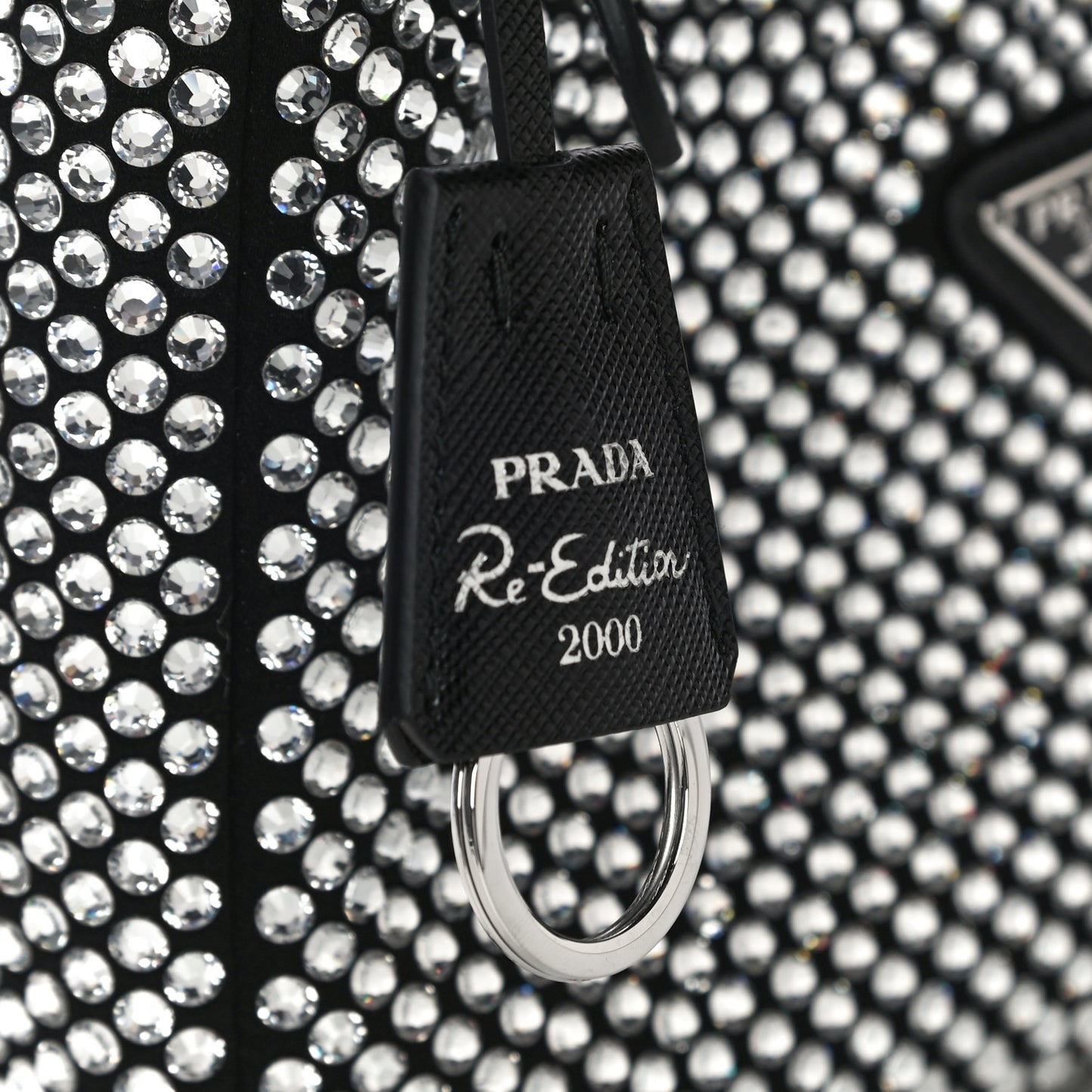 Satin Crystal Mini Re-Edition 2000 Bag Cristal