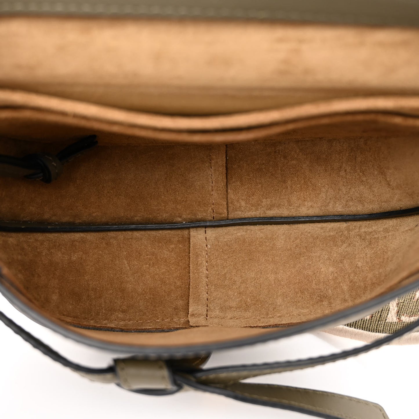 Calfskin Jacquard Mini Gate Dual Bag Autumn Green