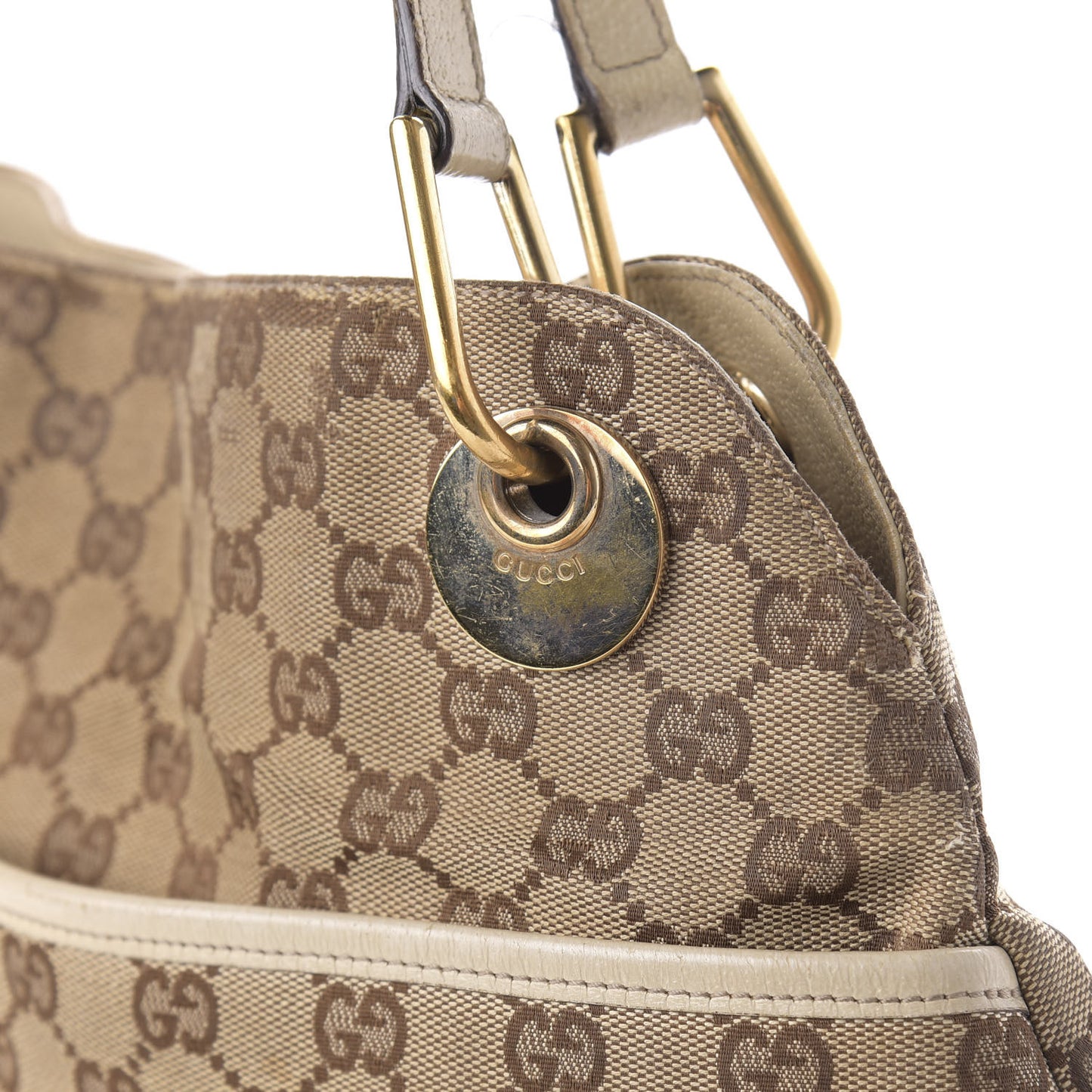 Monogram Medium Eclipse Shoulder Bag Off White