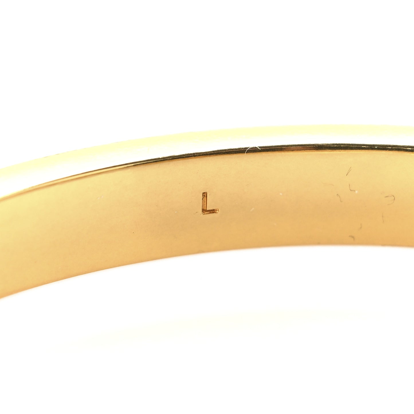 Calfskin Crocodile Embossed Opyum Bracelet L Black