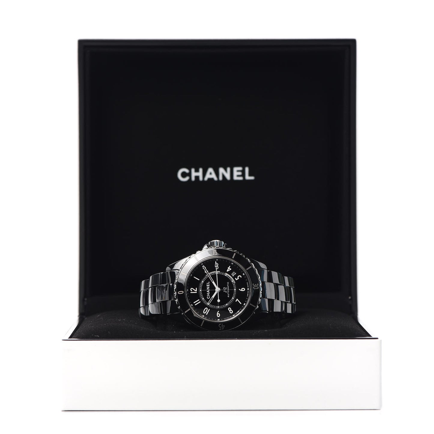 Stainless Steel Ceramic 38mm J12 Automatic Watch Black