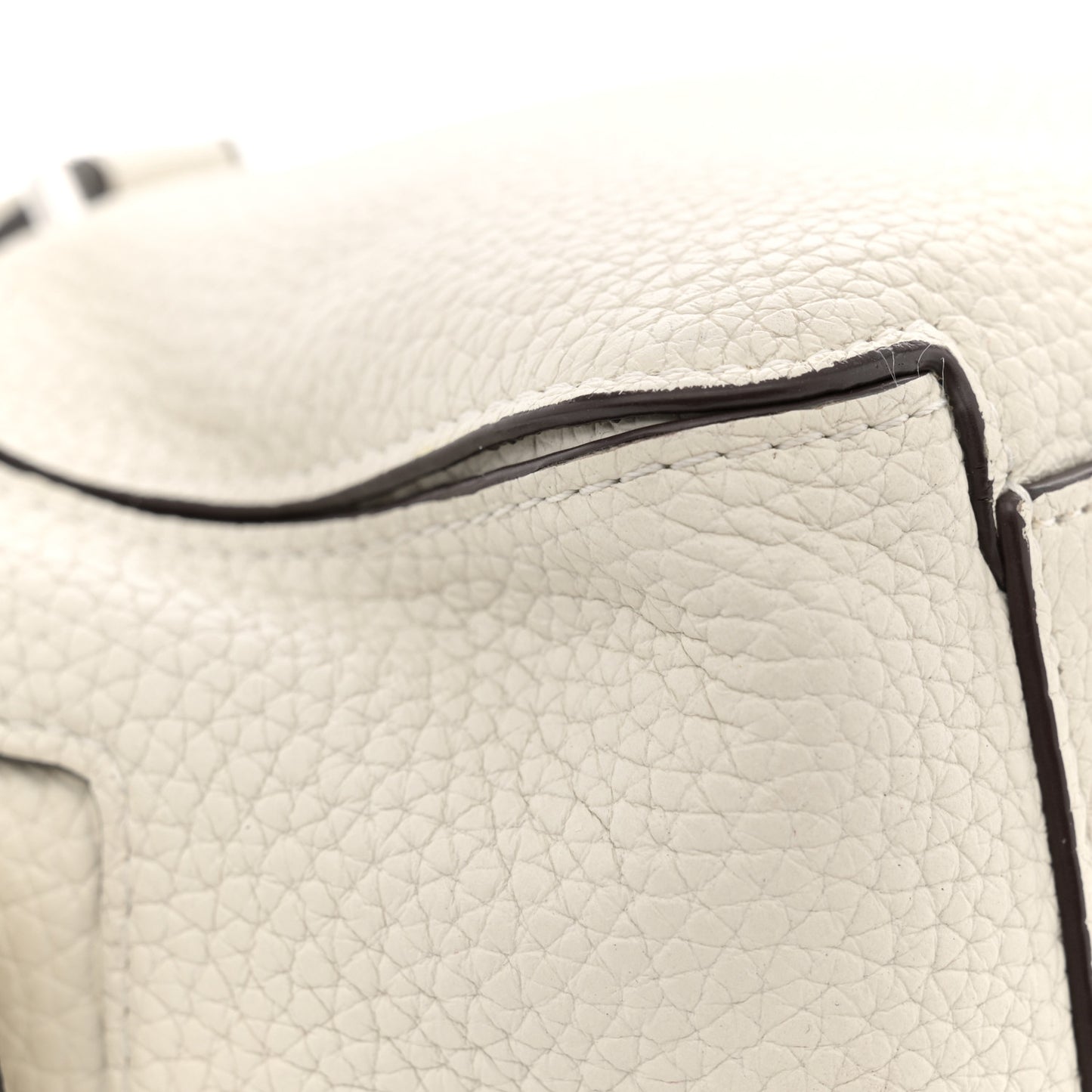 Taurillon Soft Mini Cool Box Satchel Ivory