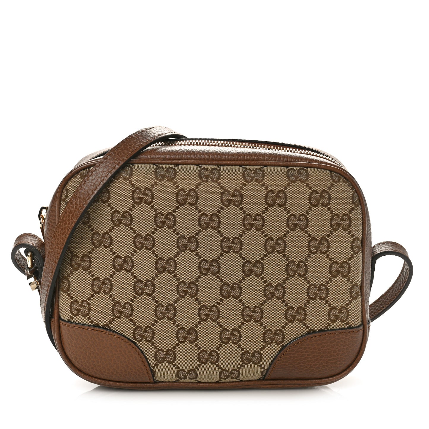 Monogram Mini Bree Messenger Bag Beige Tabacco