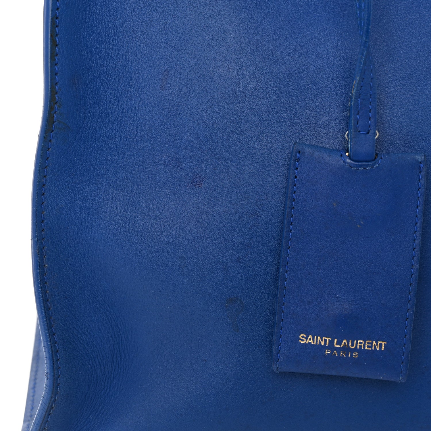 Saint Laurent Calfskin Small Classic Y Cabas Royal Blue 11 of 18