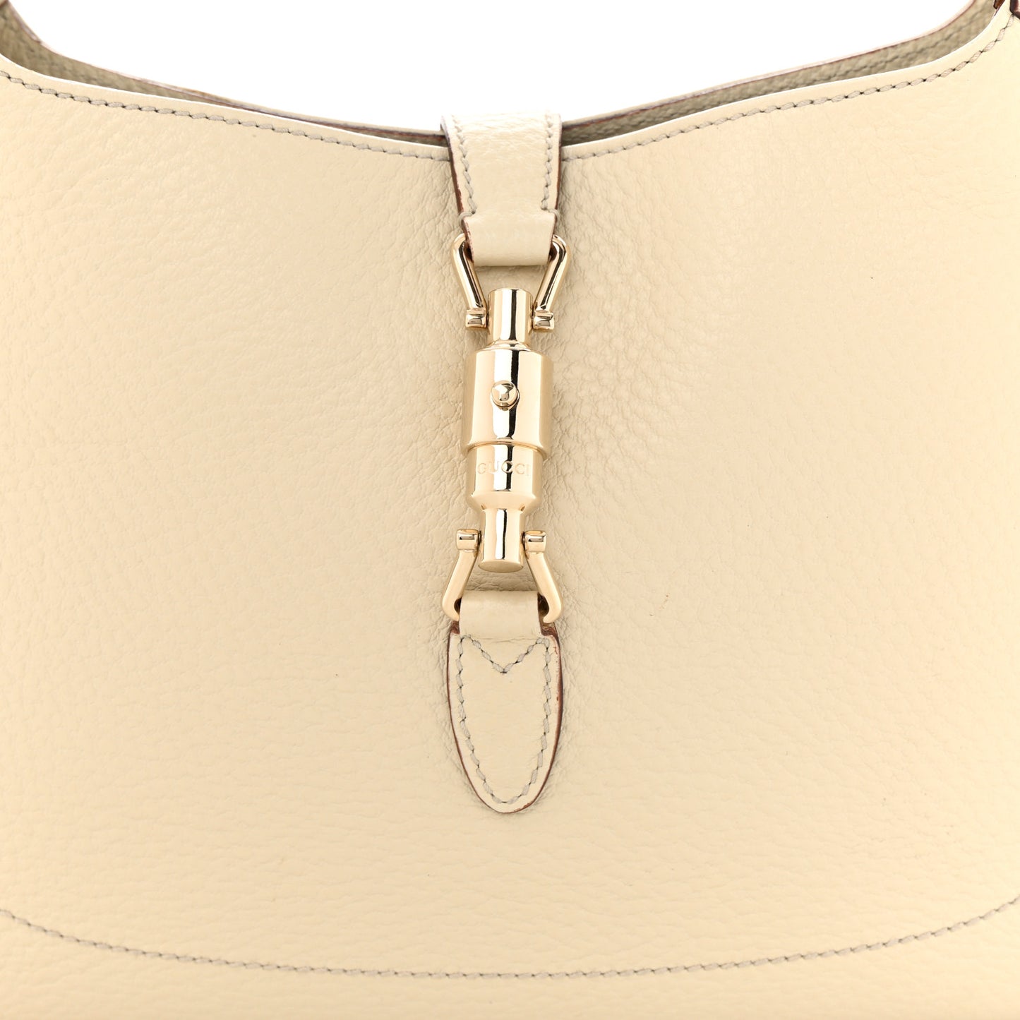 Calfskin Small Jackie O Hobo White