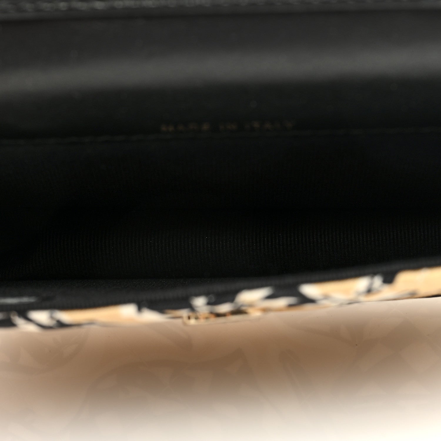 Chanel Canvas Check Flag Printed CC Clutch With Chain Beige Multicolor 5 of 9