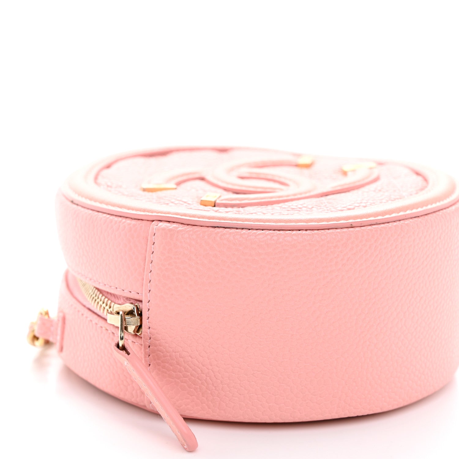 Chanel Caviar Quilted Round Filigree Crossbody Pink 9 of 10