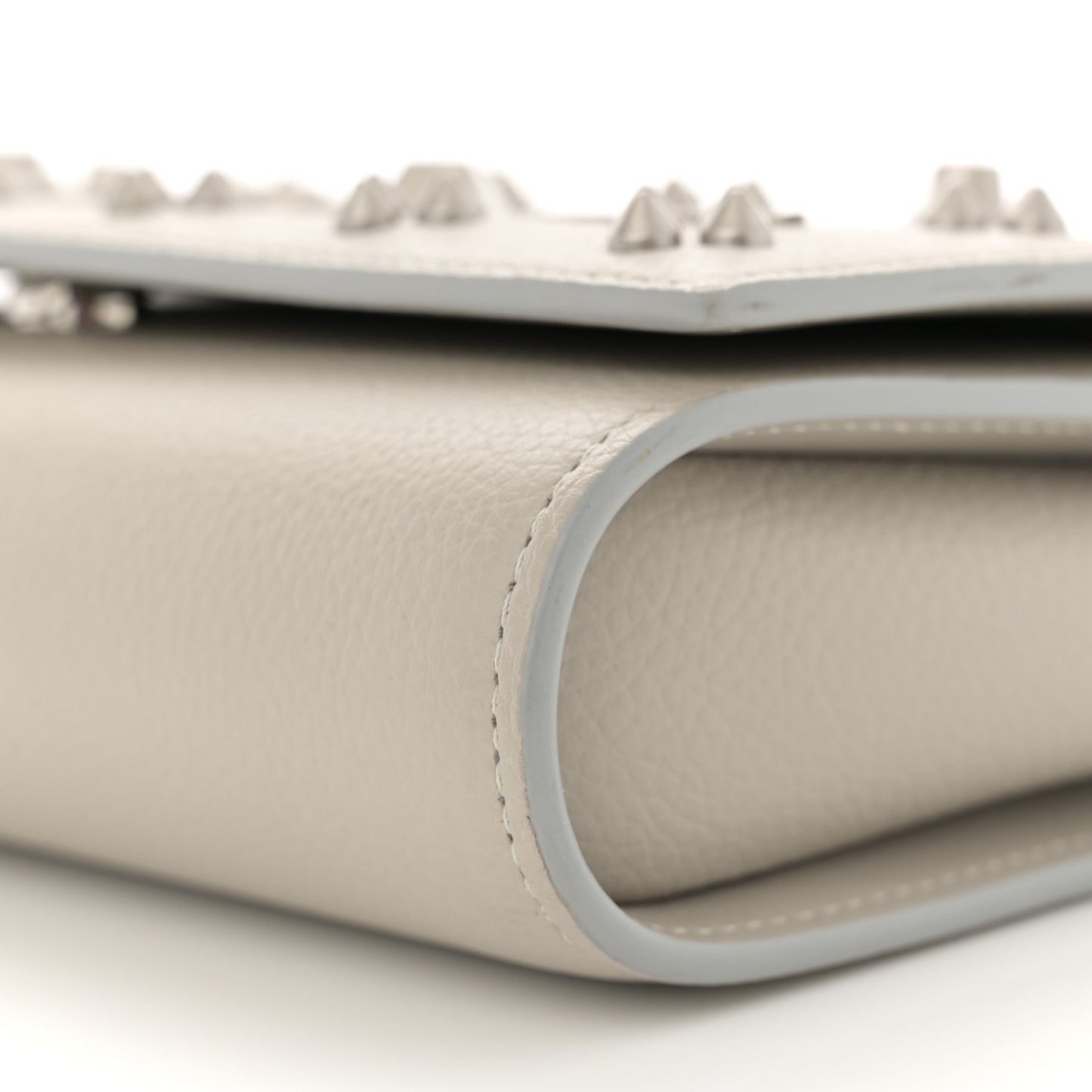 Calfskin Spikes Loubinthesky Paloma Clutch Goose