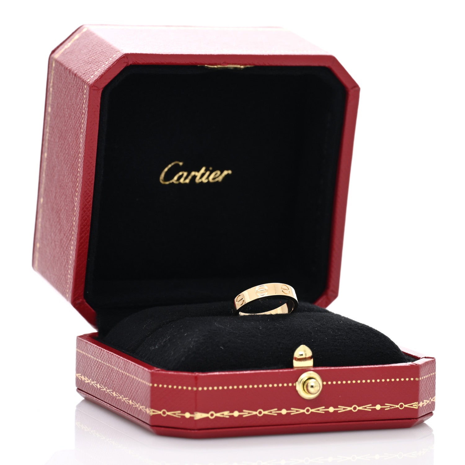 Cartier 18K Yellow Gold 3.5mm LOVE Wedding Band Ring 45 3.25 5 of 5