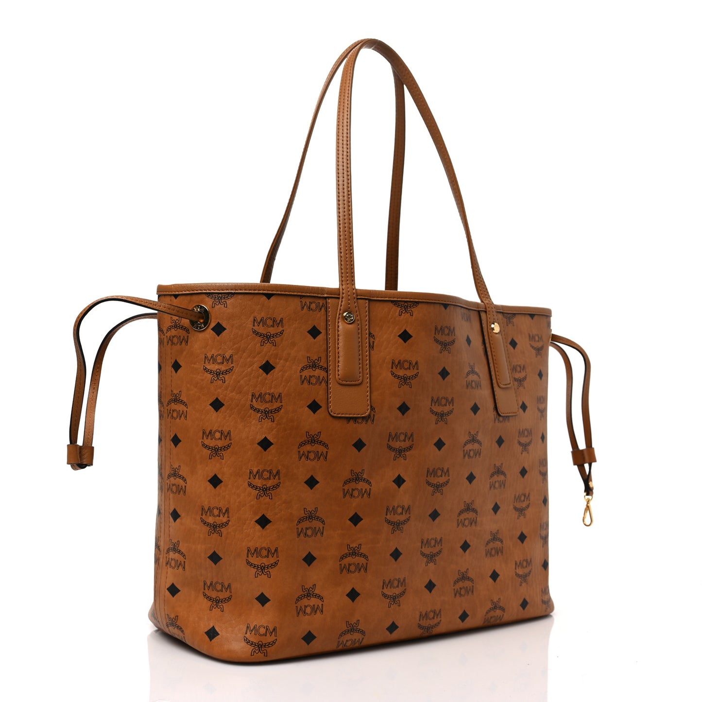 Visetos Medium Liz Reversible City Series New York Shopper Tote Cognac