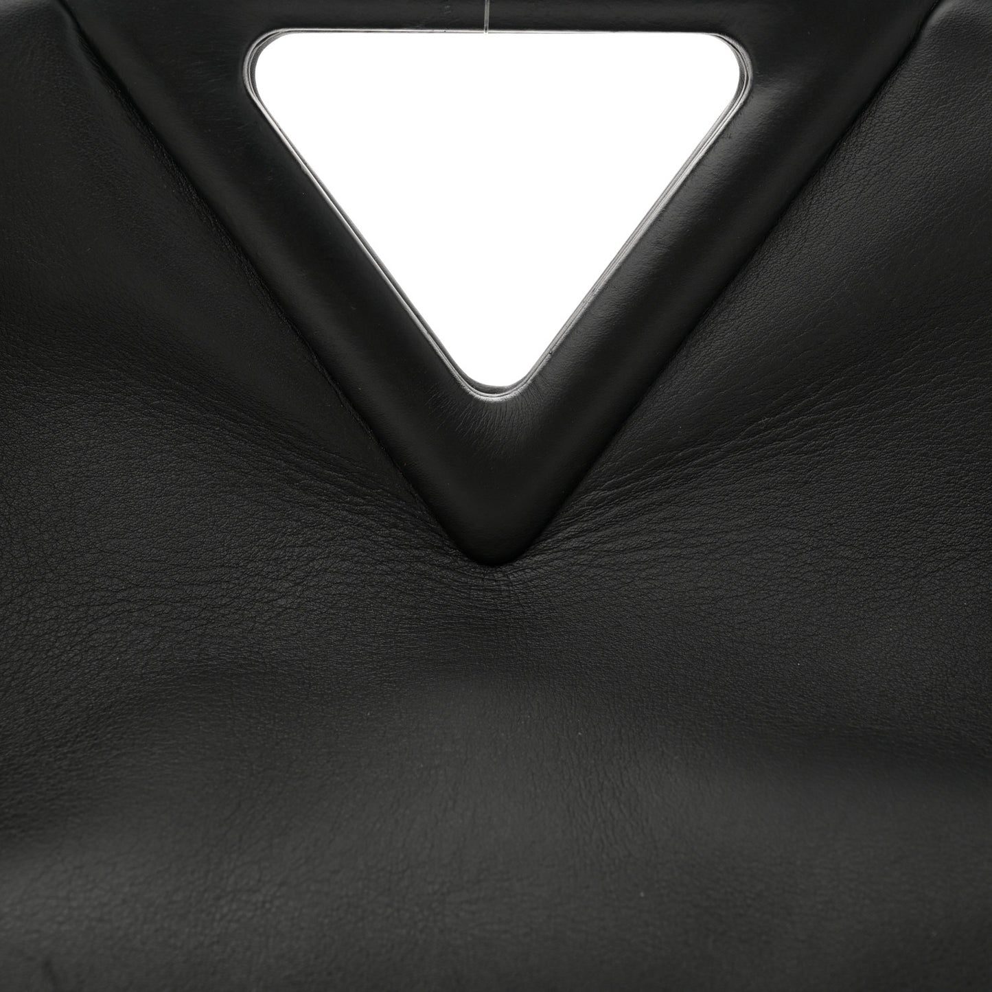 Calfskin Medium The Point Triangle Bag Black