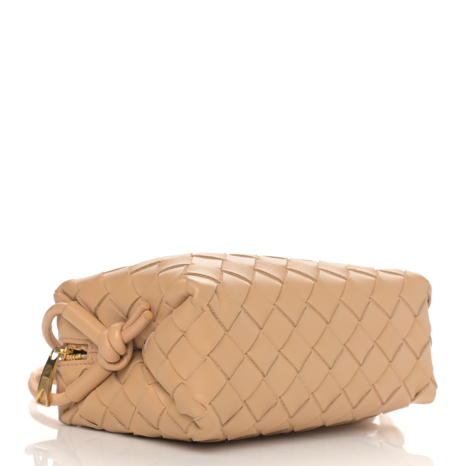 Bottega Veneta Nappa Intrecciato Mini Loop Camera Bag Almond 4 of 14
