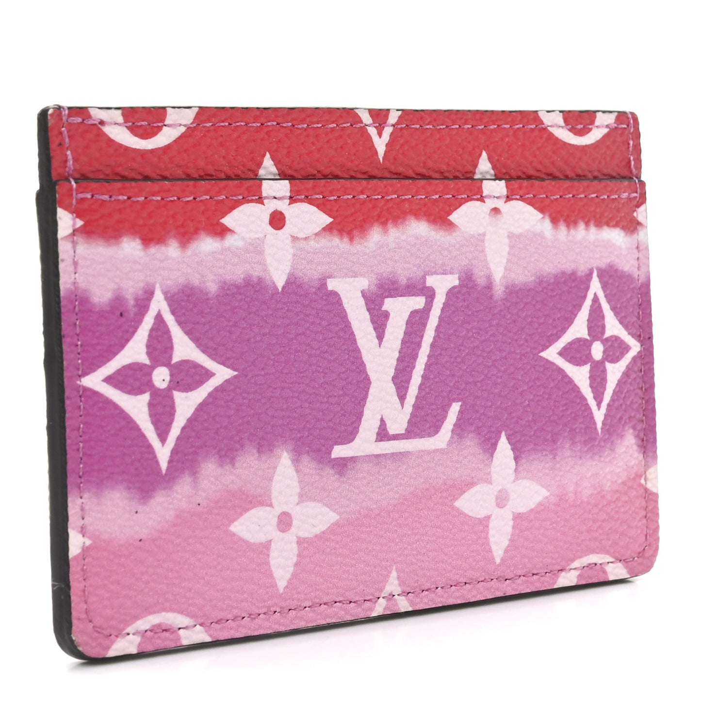 Monogram Escale Card Holder Rouge