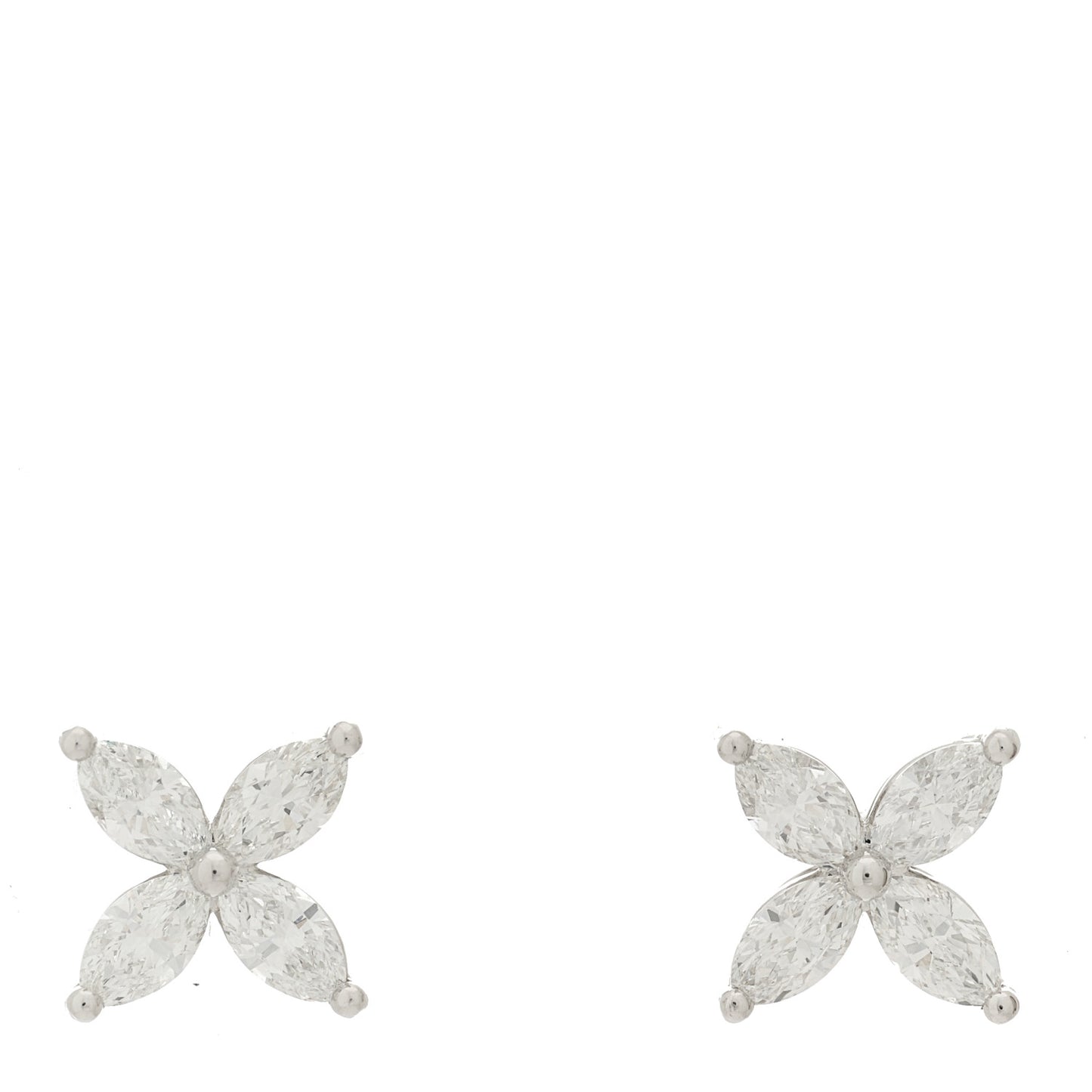 Platinum Diamond Large Victoria Earrings