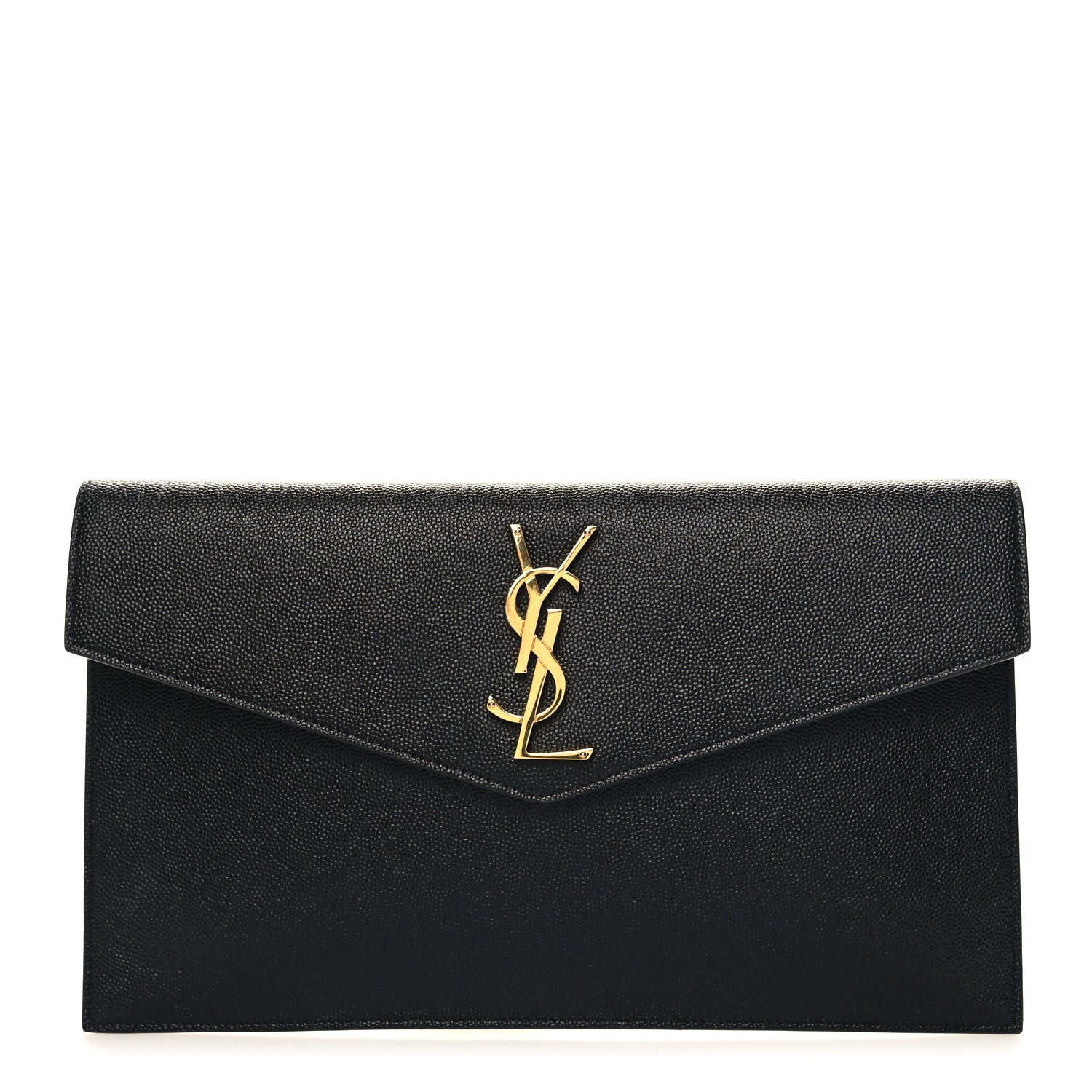 Saint Laurent Grain De Poudre Uptown Pouch Black 1 of 11