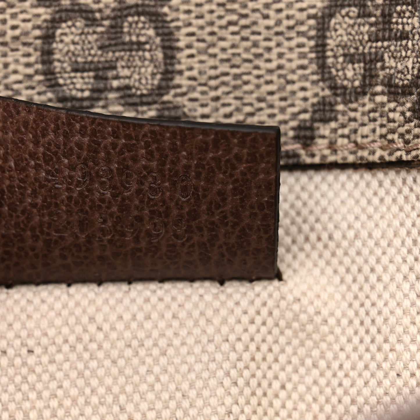 GG Supreme Monogram Neo Vintage Web Belt Bag Brown